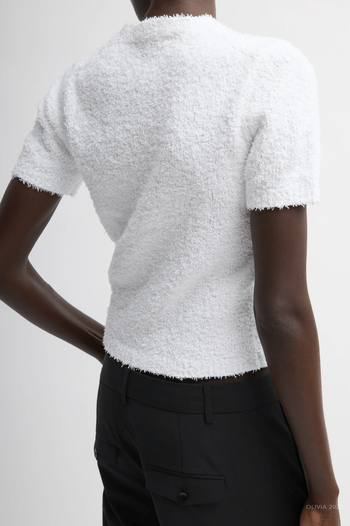 Serviette Baby T-Shirt in White - shop - olivia.com