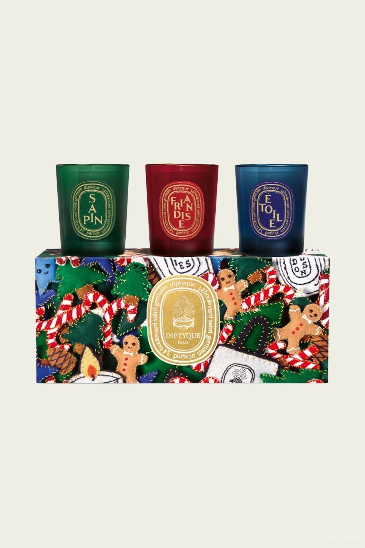 Set of 3 Holiday Scented Candles 70g - Holiday Edition 2024 - shop - olivia.com