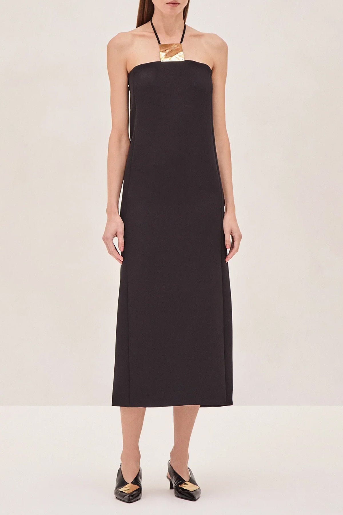 Sezane Midi Dress in Black - shop - olivia.com