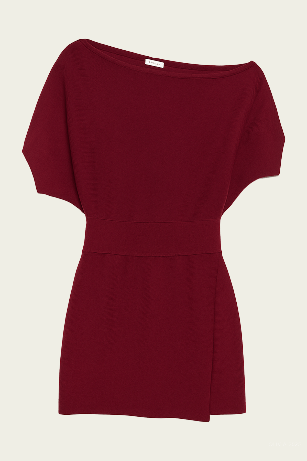 Shania Off - Shoulder Mini Dress in Cranberry - shop - olivia.com
