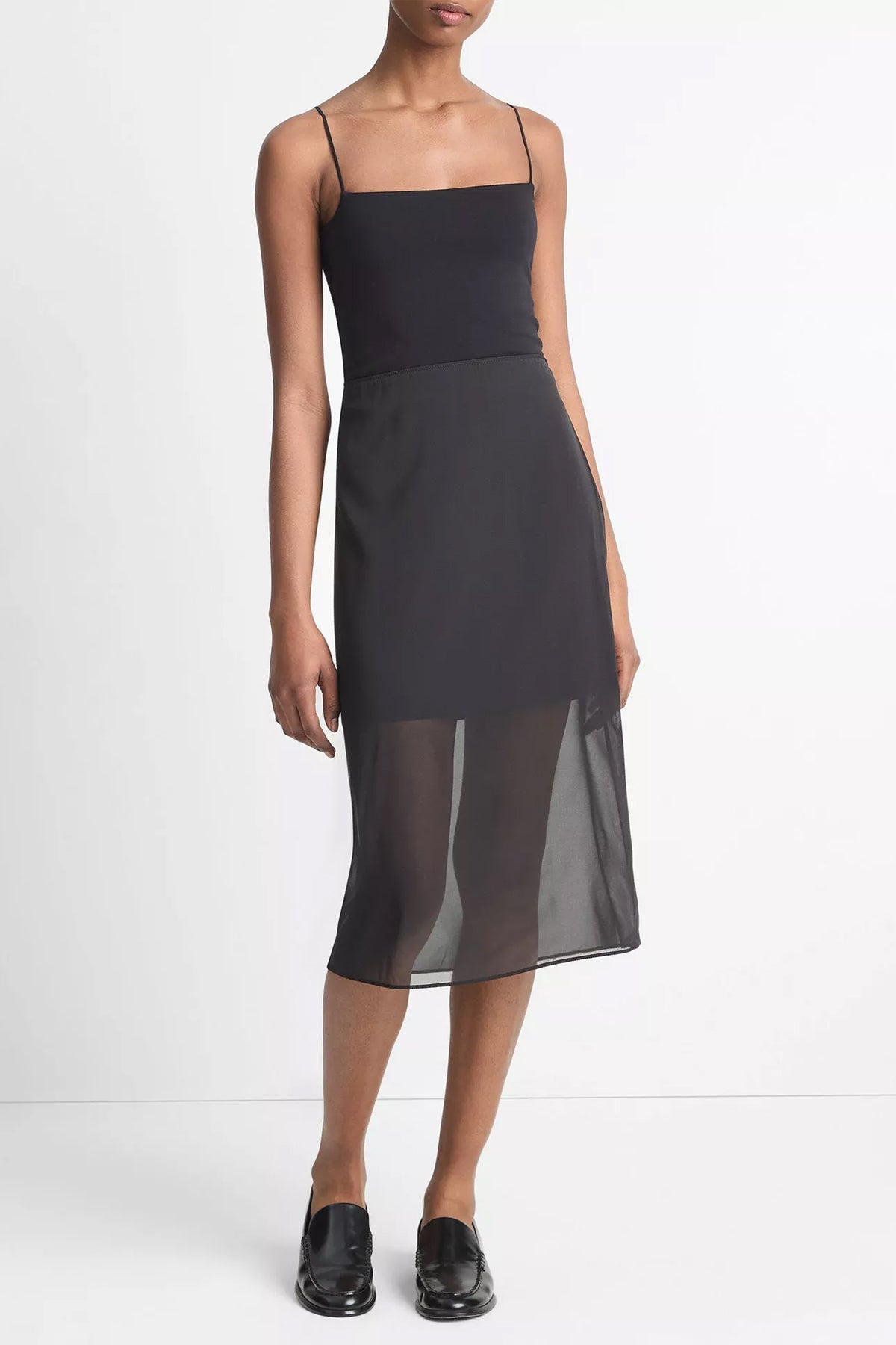 Sheer Slip Skirt in Black - shop - olivia.com