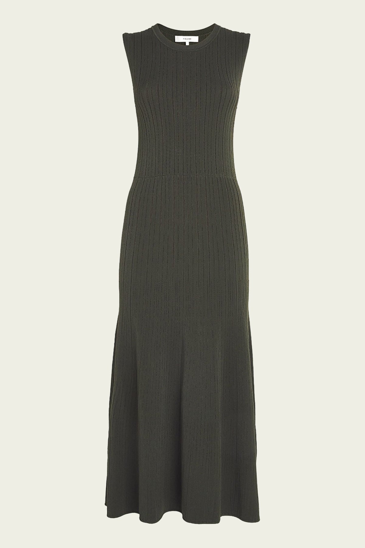 Shiny Rib Sweater Dress in Willow Green - shop - olivia.com