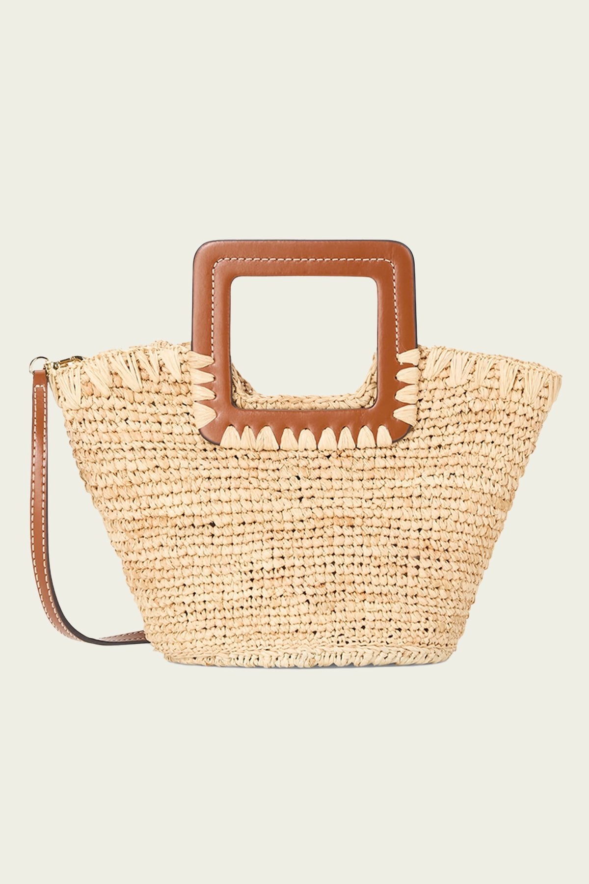 Shirley Mini Raffia Bucket Bag in Natural - shop - olivia.com