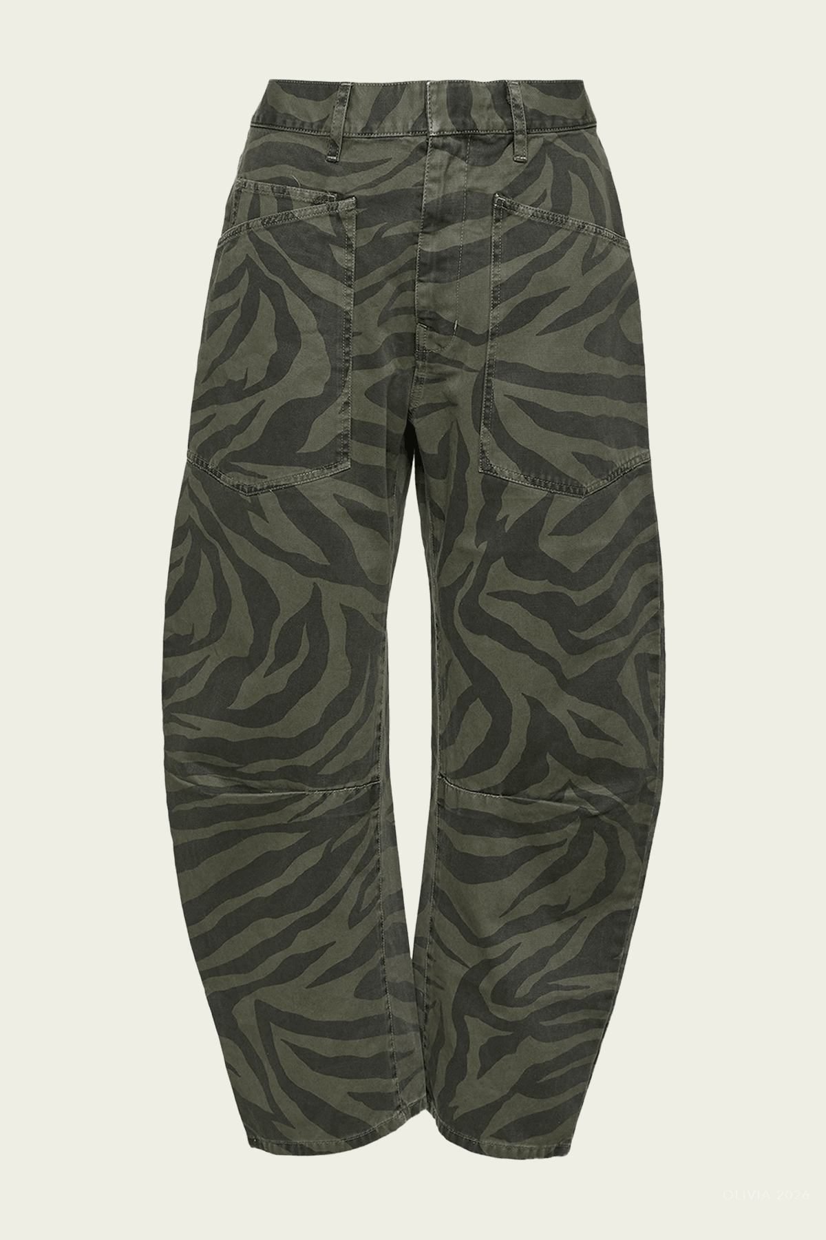 Shon Pant in Camo Zebra - shop-olivia.com