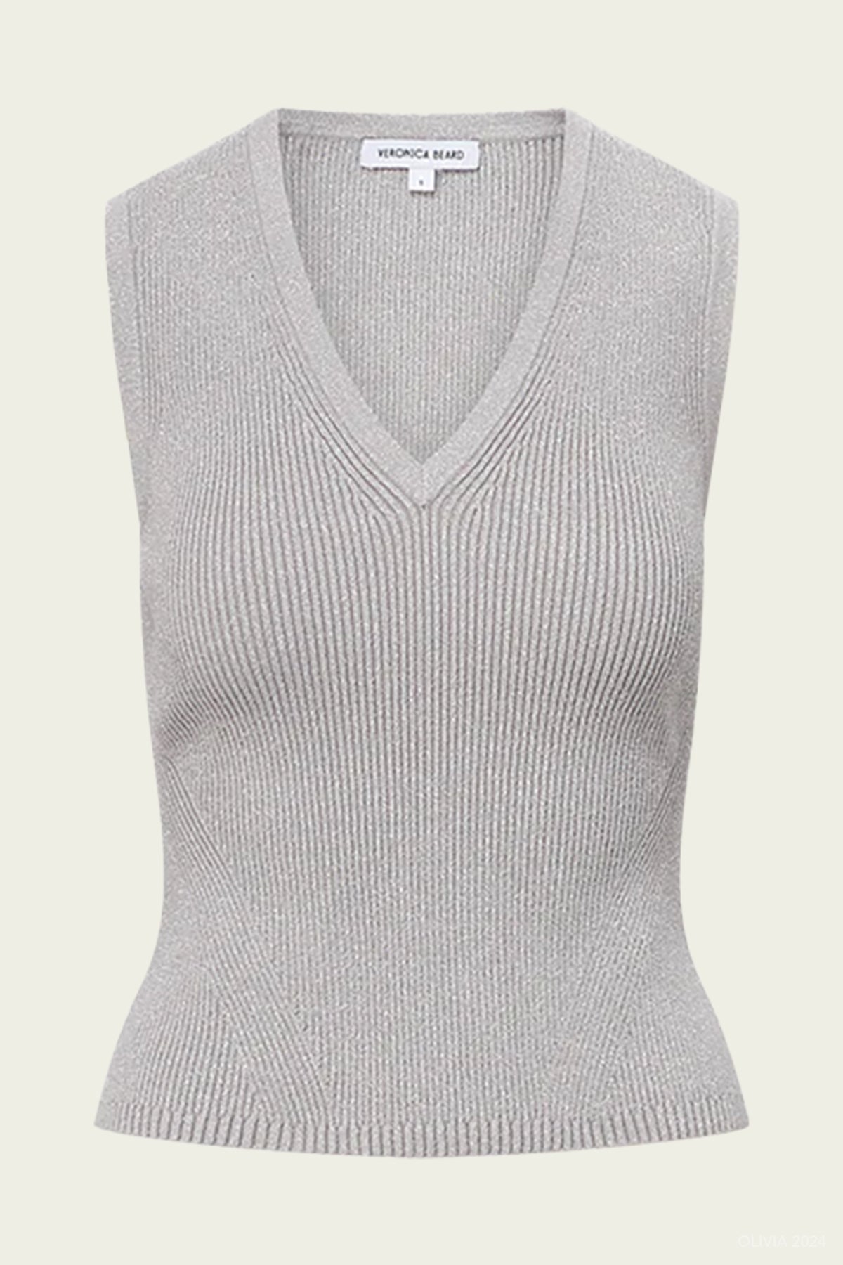 Sid Sleeveless Pullover Knit in Silver - shop - olivia.com