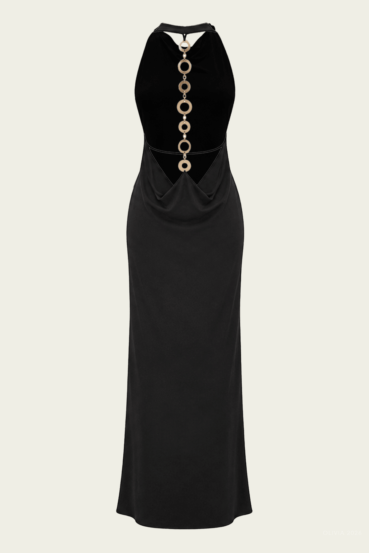 Siena Gown in Black - shop-olivia.com
