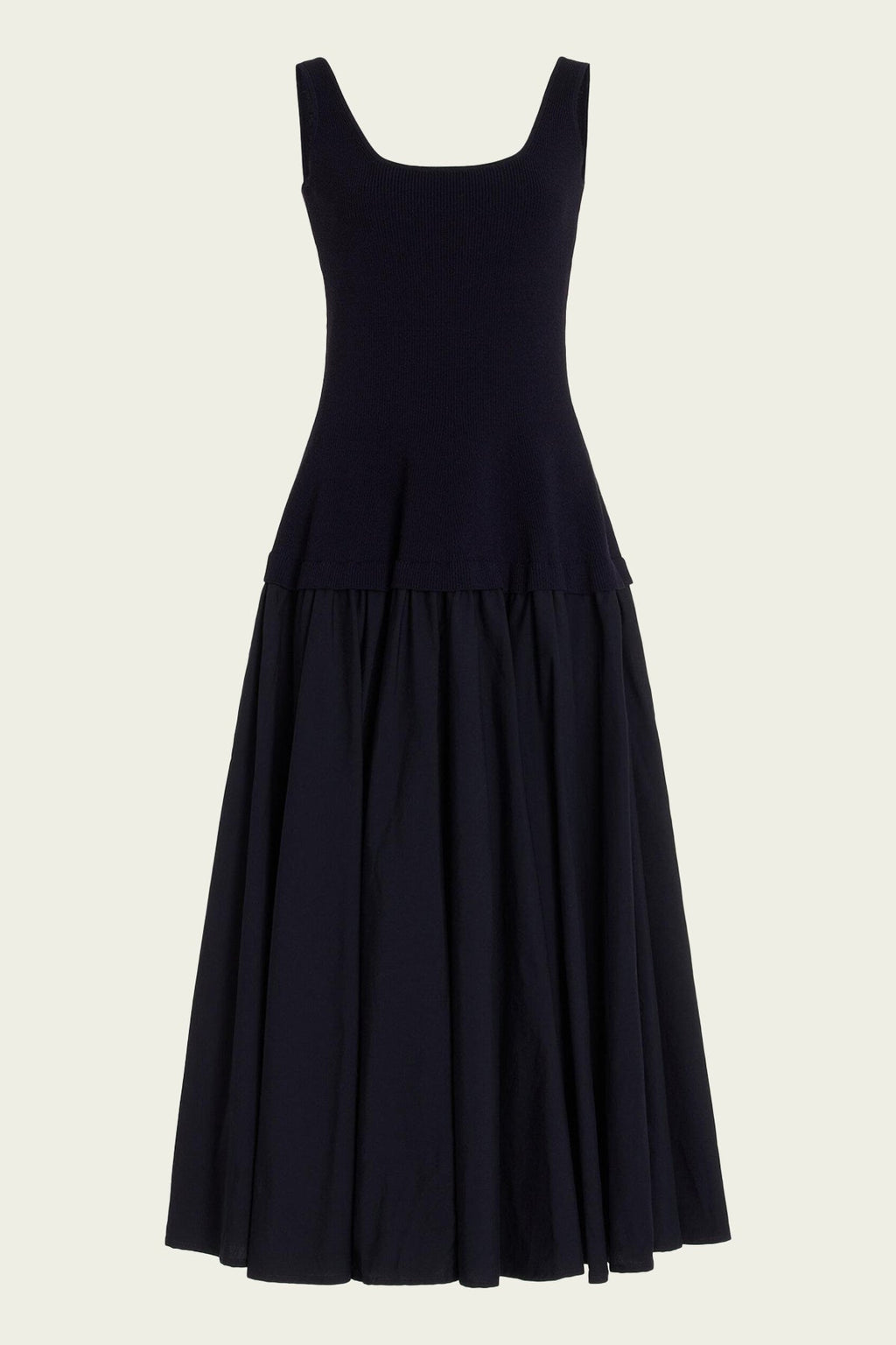 Silas Midi Dress in Midnight