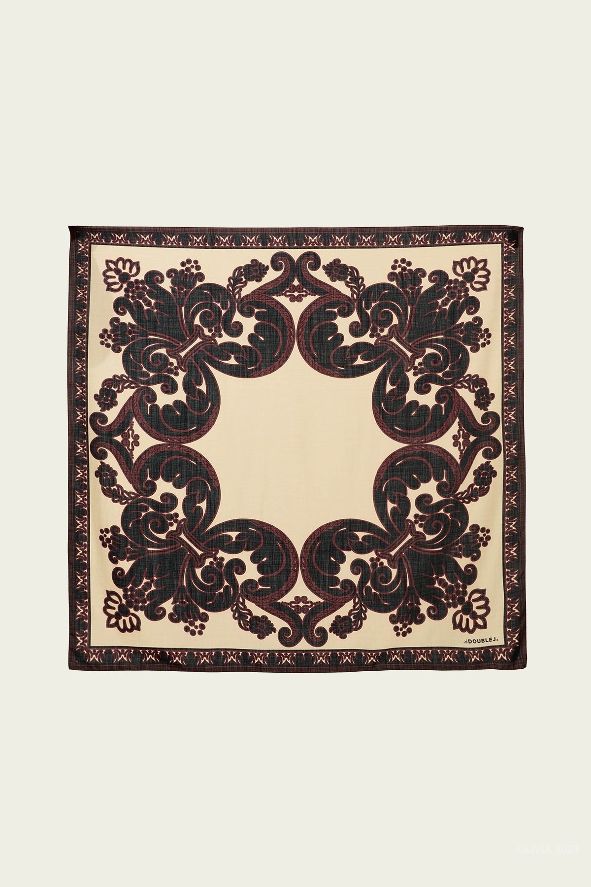 Silk Foulard in Corsini Placee Cream - shop - olivia.com