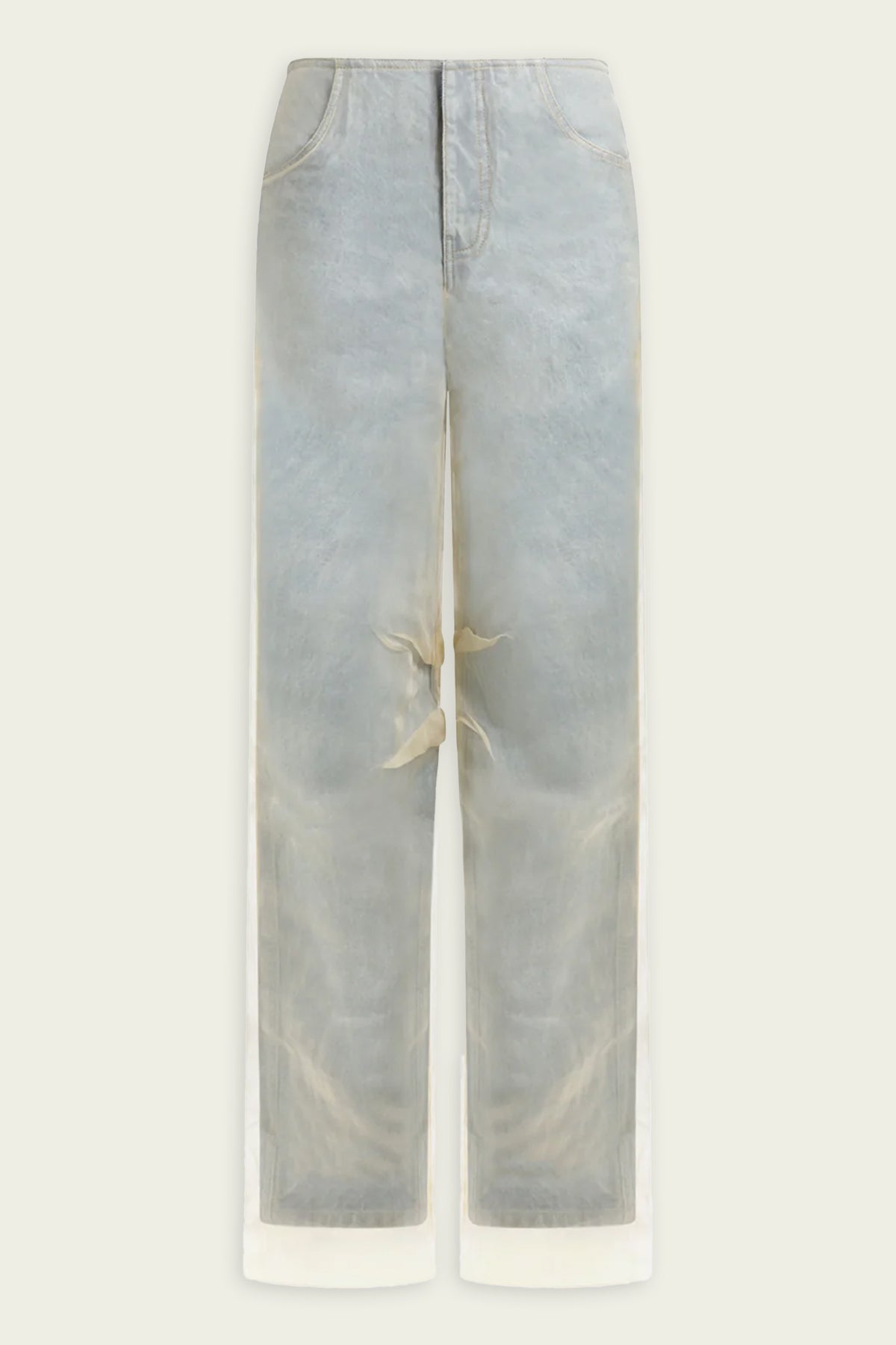 Silk Parchment Denim Jean in Stone Blue - shop-olivia.com