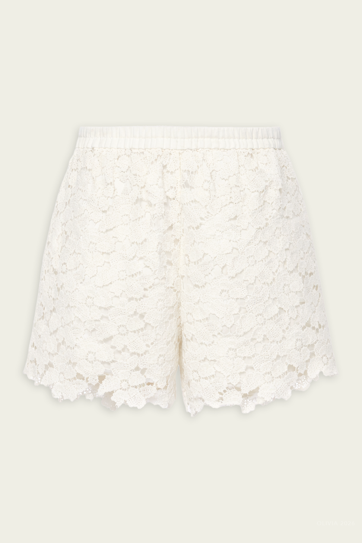 Holly Lace Short in Ivory