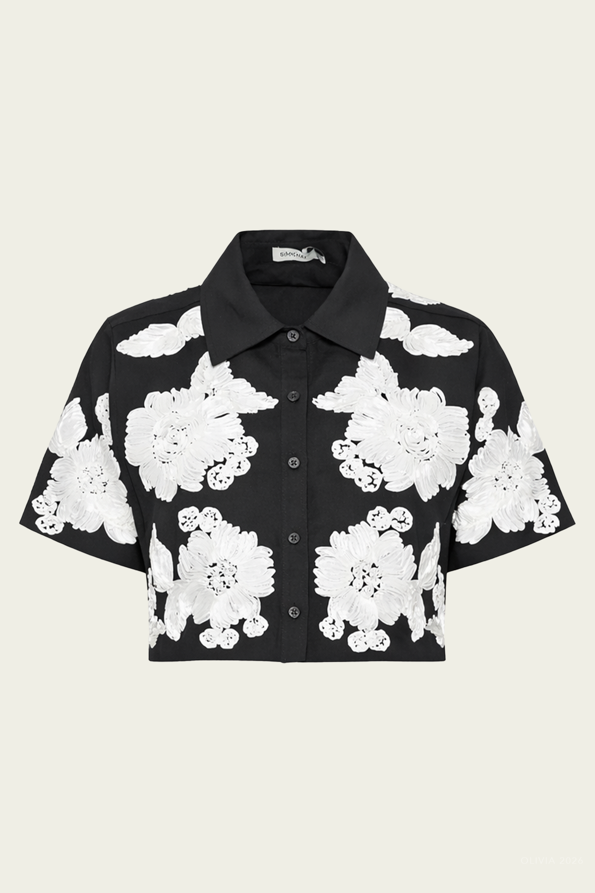 Callie Camp Shirt in Black Multi