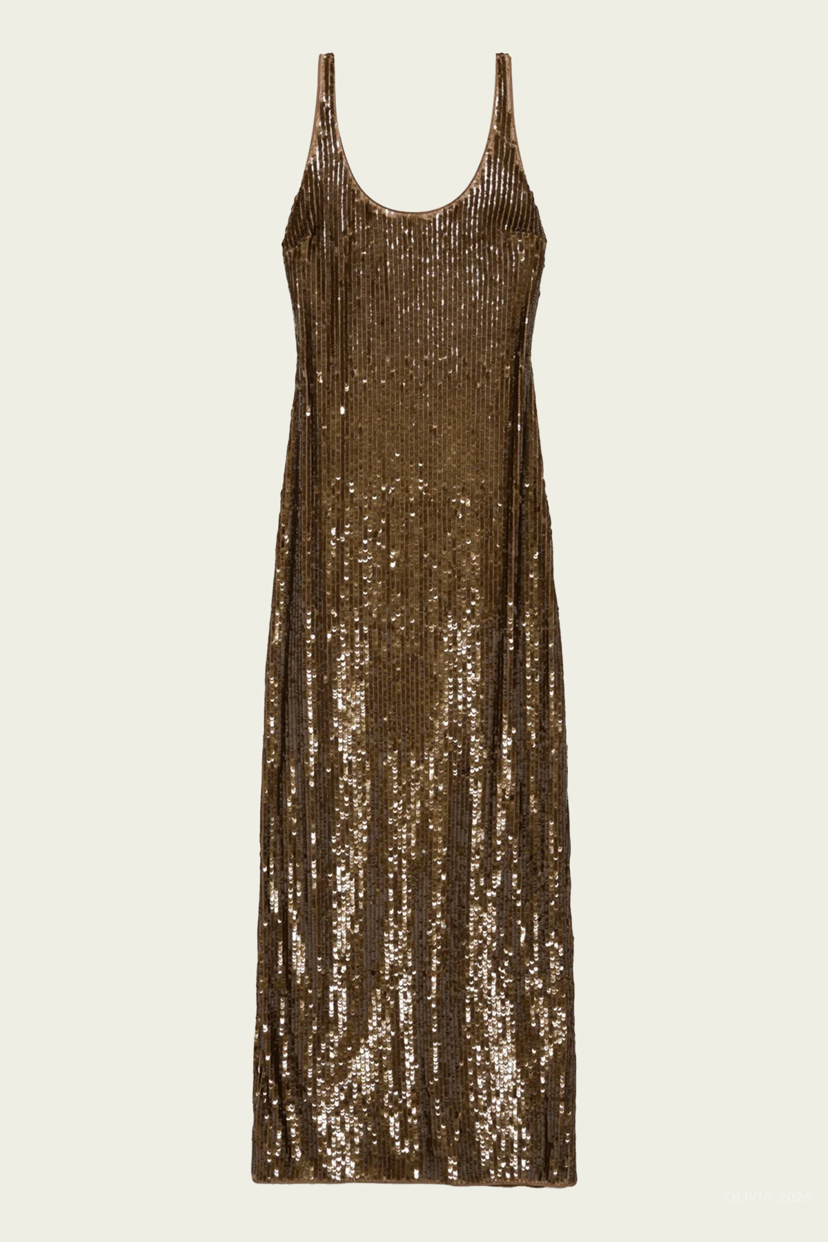 Bex Embellished Maxi Dress in Ochre