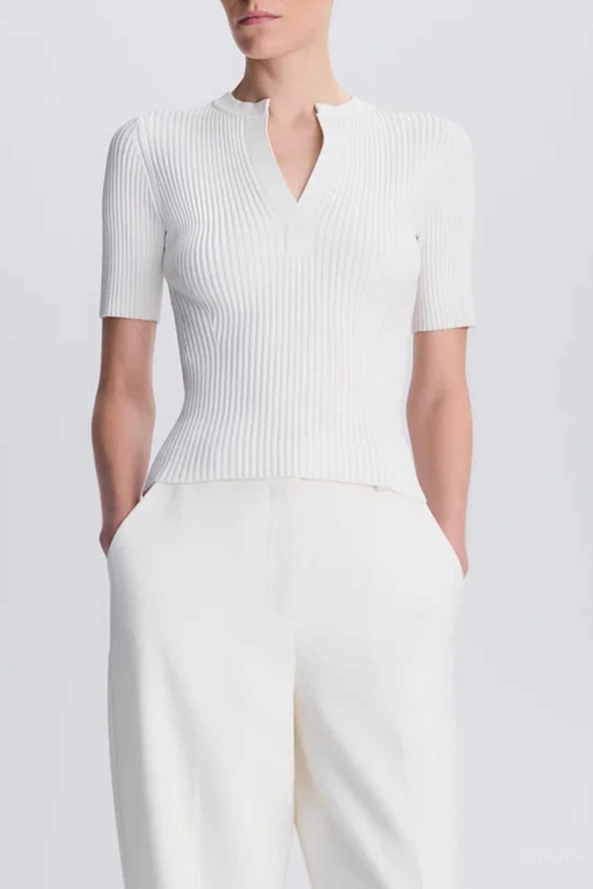 Miley Knit Top in Ivory