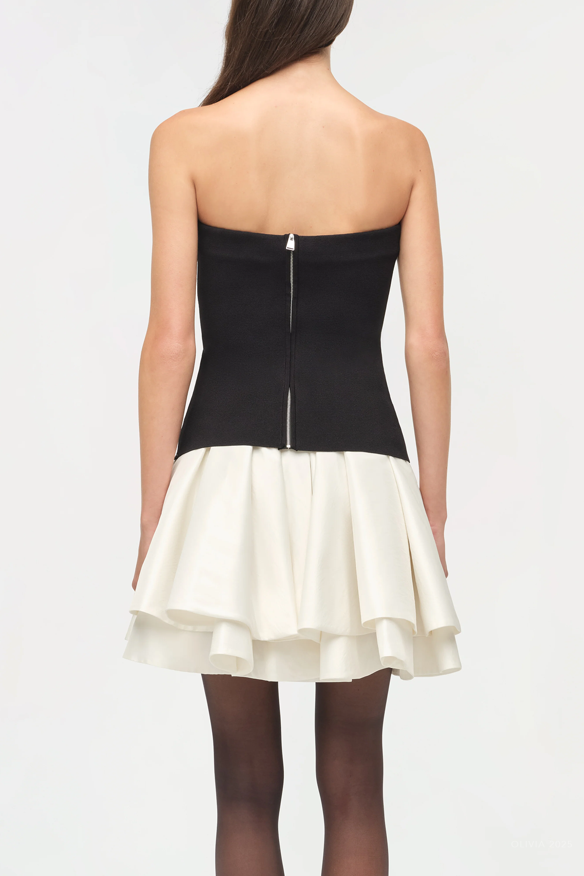 Isabelle Taffeta Knit Mini Dress in Black Multi