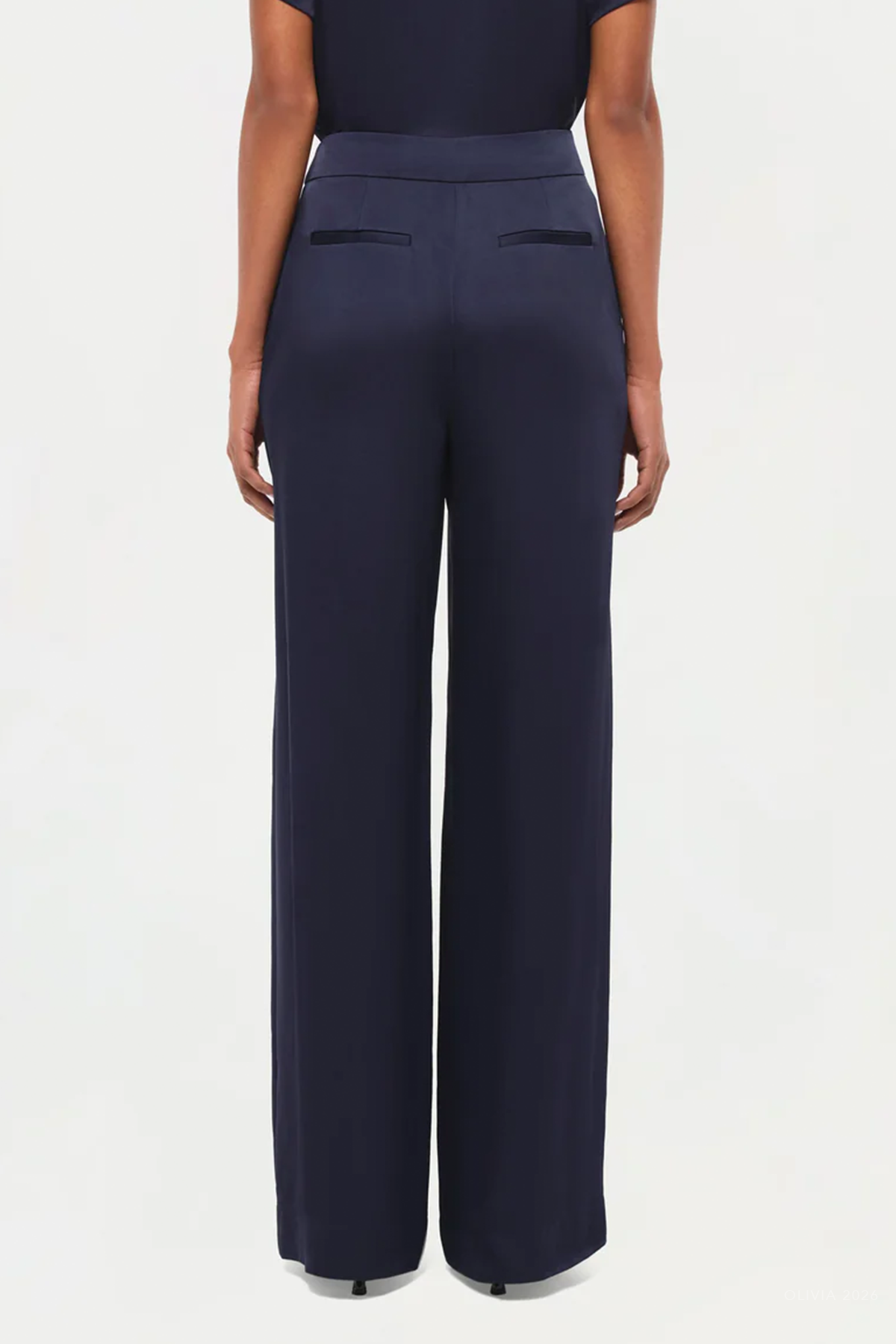 Kyra Wide-Leg Pant in Midnight