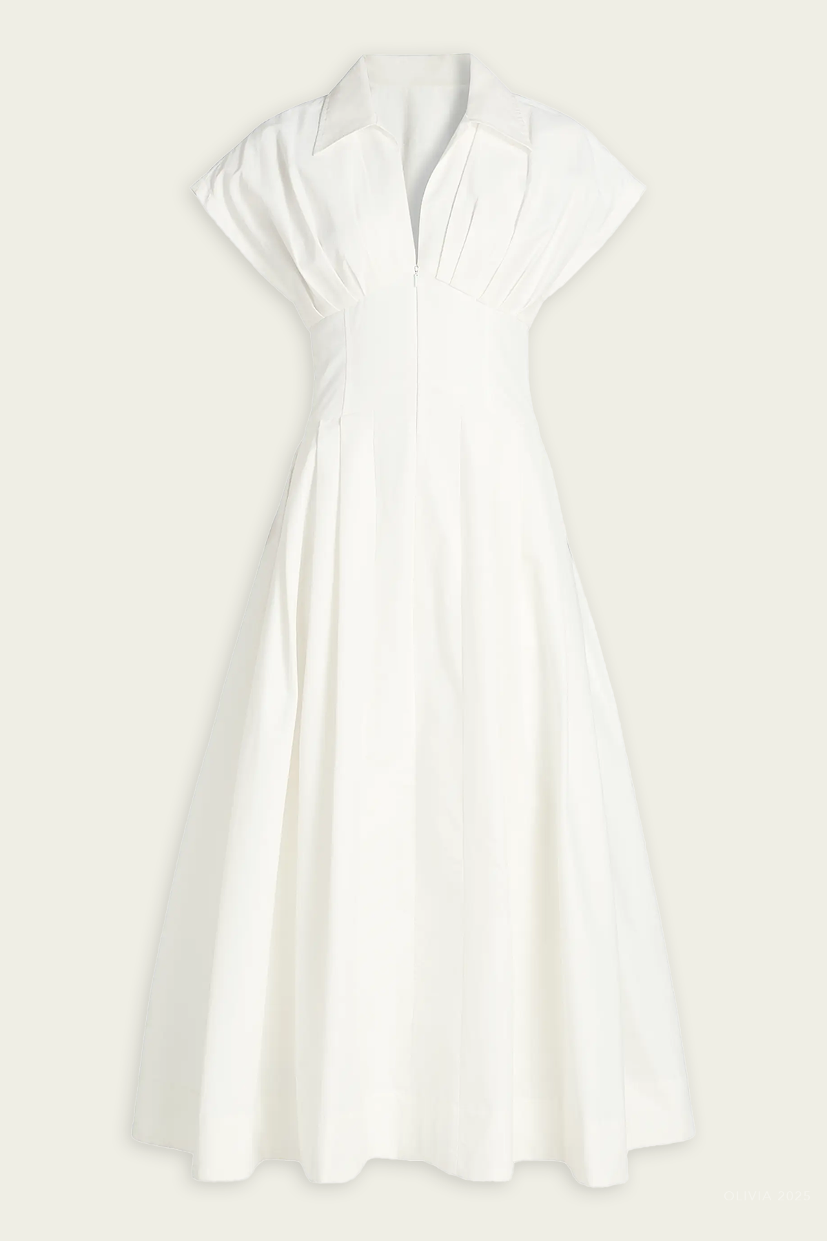 Farlow Midi Dress in White