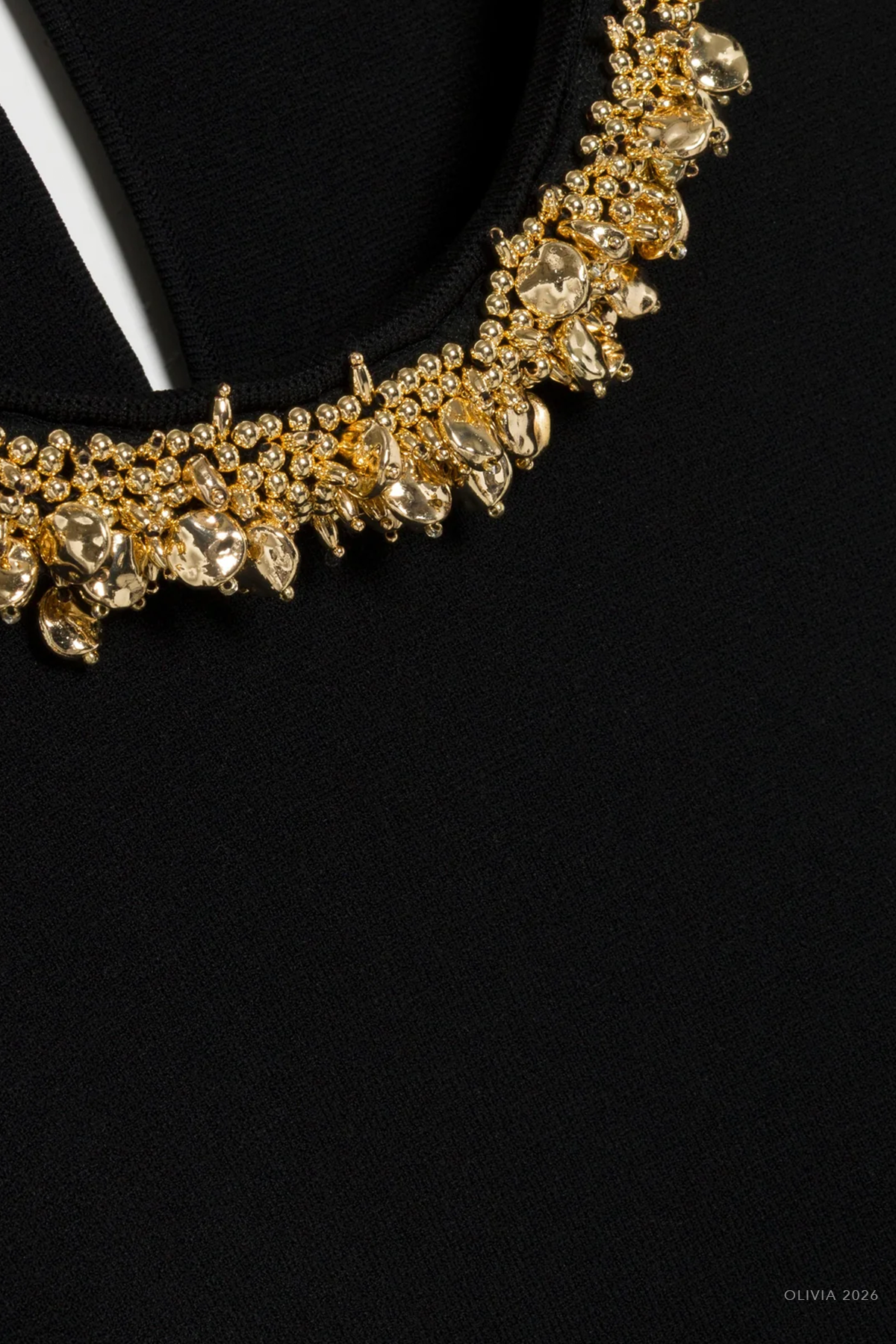 Nuria Compact Knit Top in Black Gold