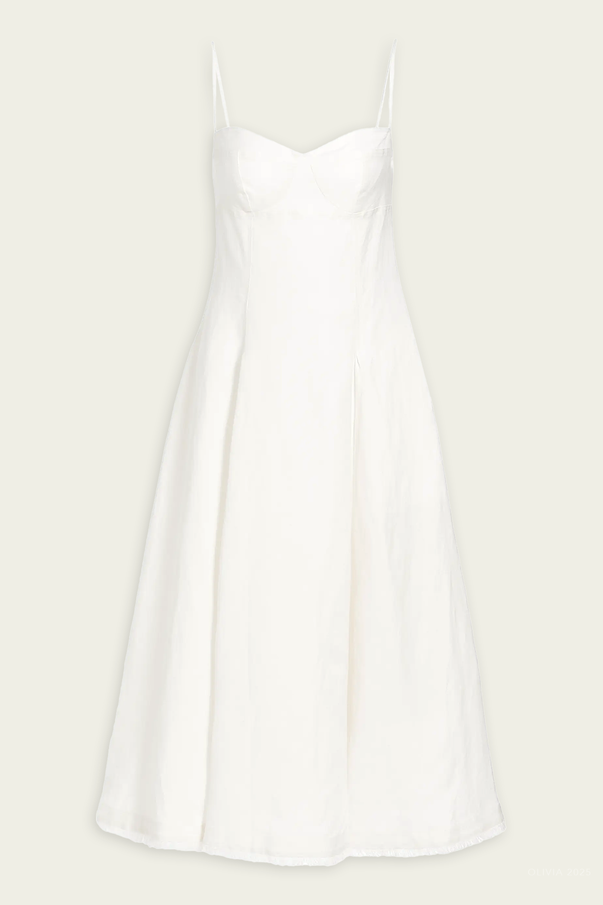 Analise Midi Dress in White