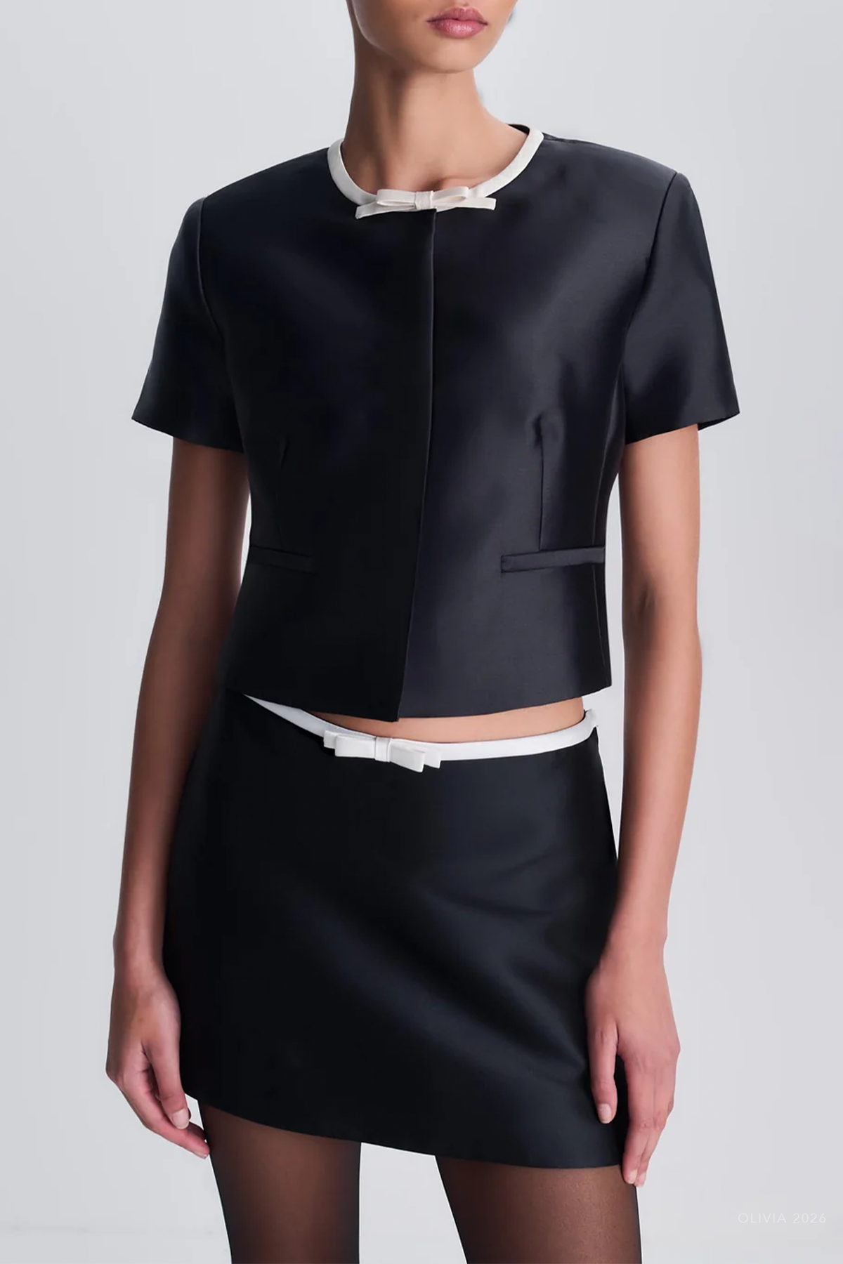 Viana Mini Skirt in Black Frost Multi