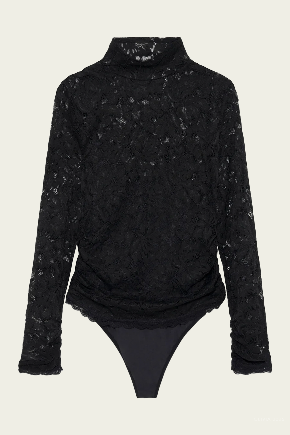 Zurie Lace Bodysuit in Black