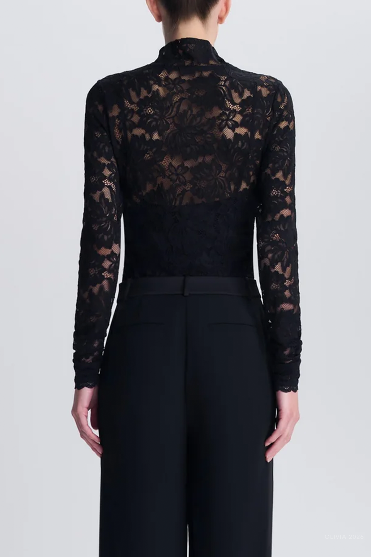 Zurie Lace Bodysuit in Black