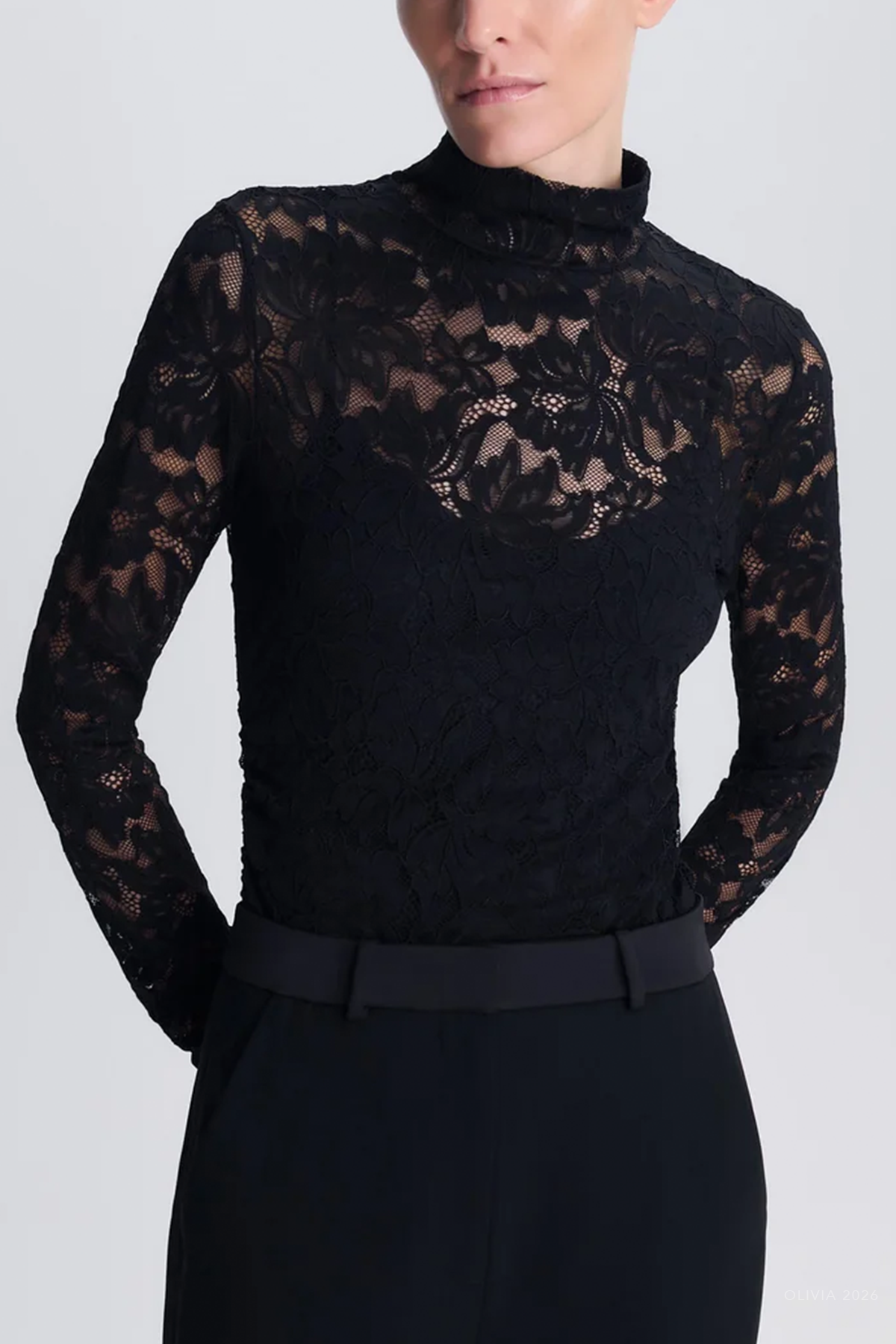 Zurie Lace Bodysuit in Black