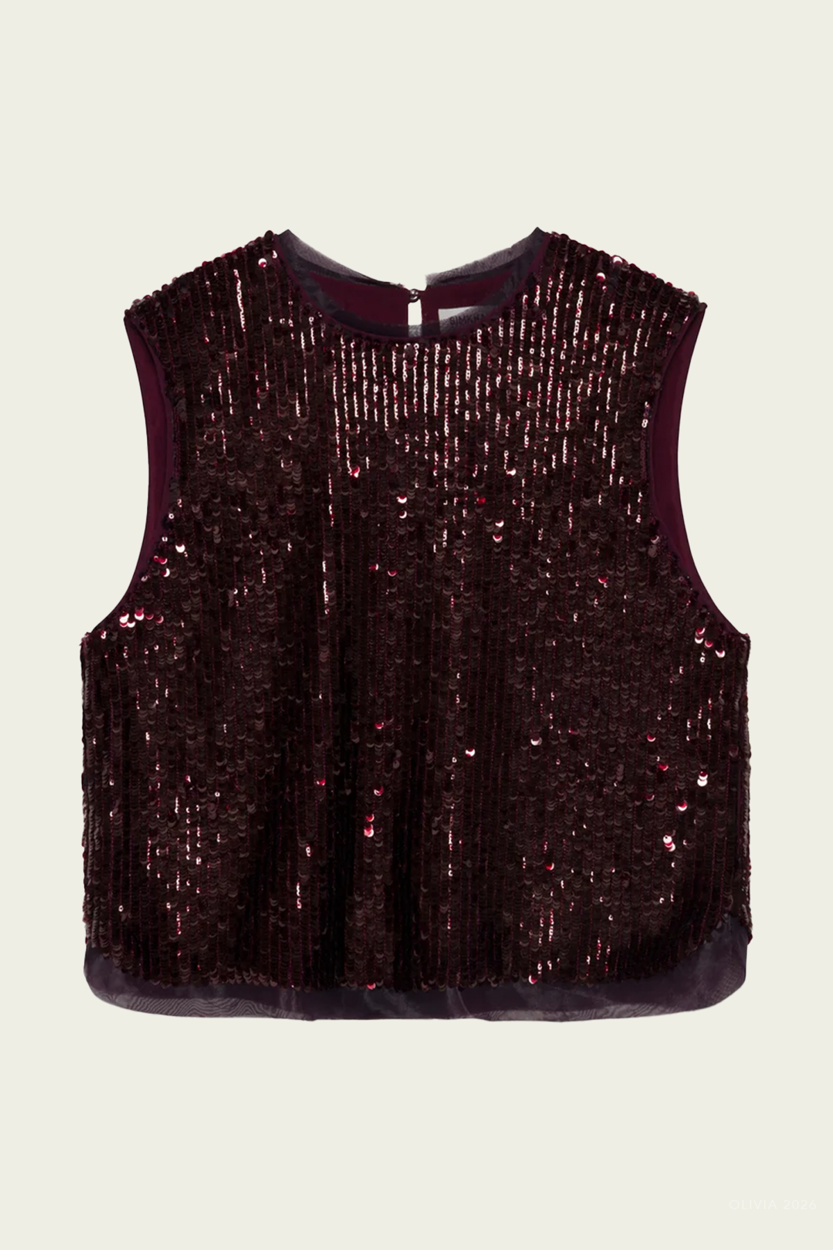 Cydia Embellished Top in Fig