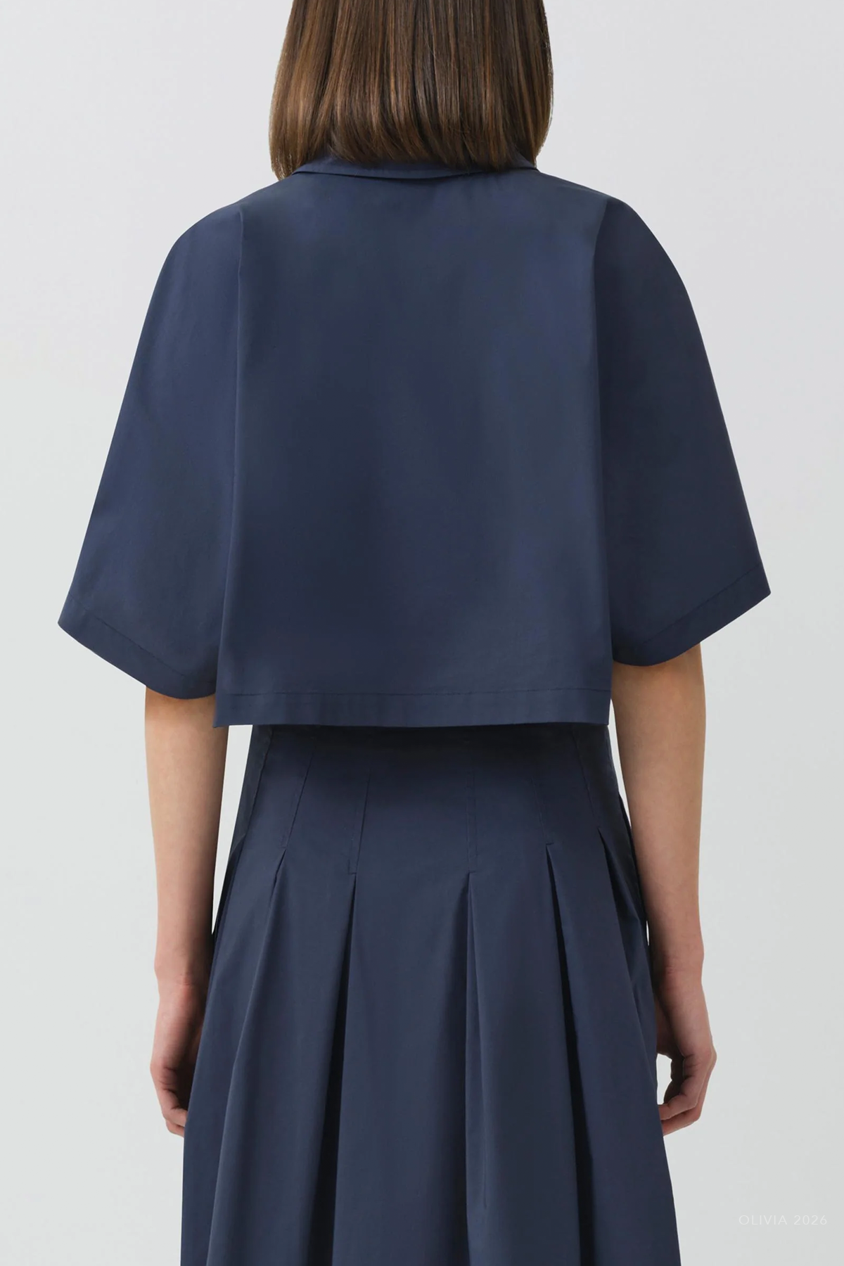 Blair Cotton Shirt in Midnight