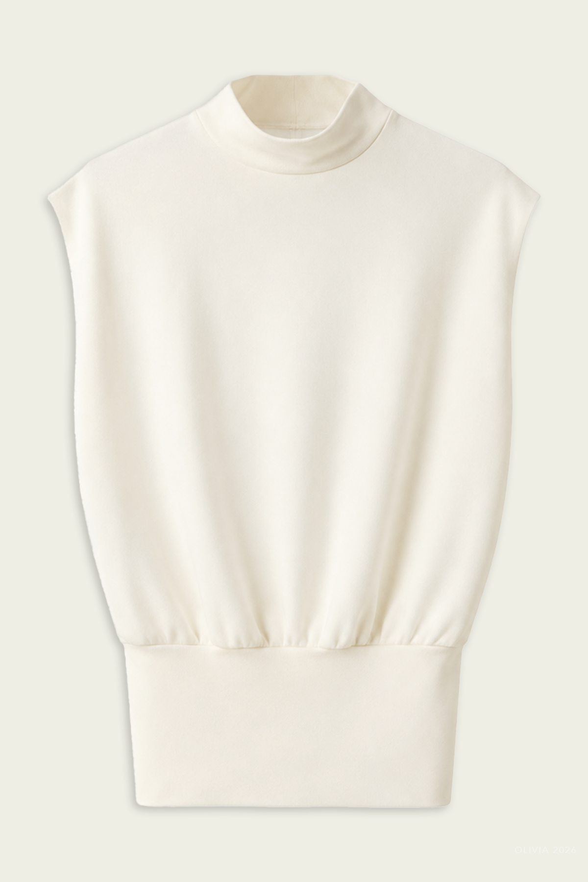 Juli Draped Cape Top in Ivory