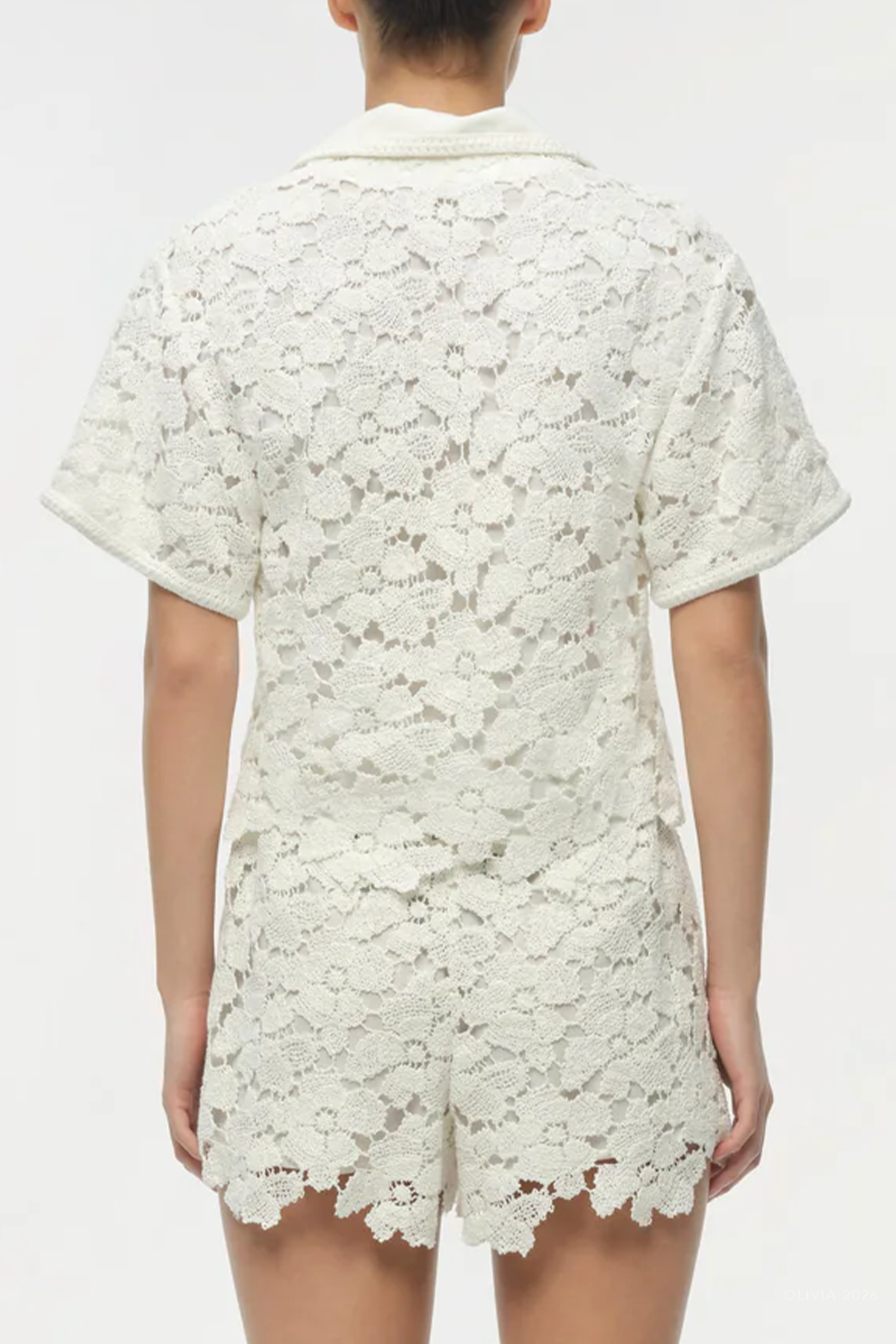 Holly Lace Short in Ivory