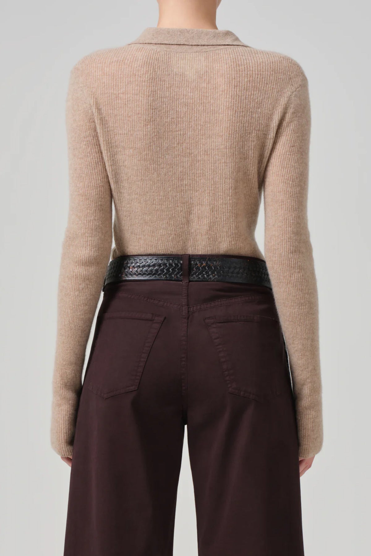 Simone Polo Sweater in Fawn - shop - olivia.com