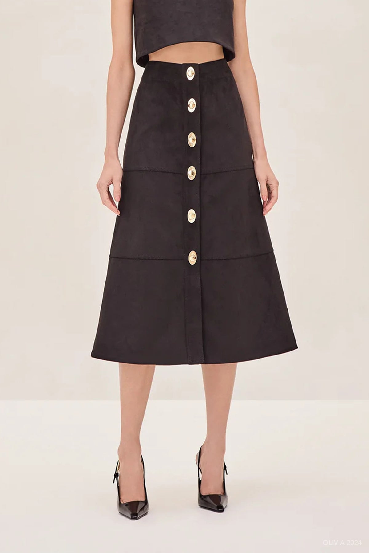 Sinead Skirt in Black - shop - olivia.com