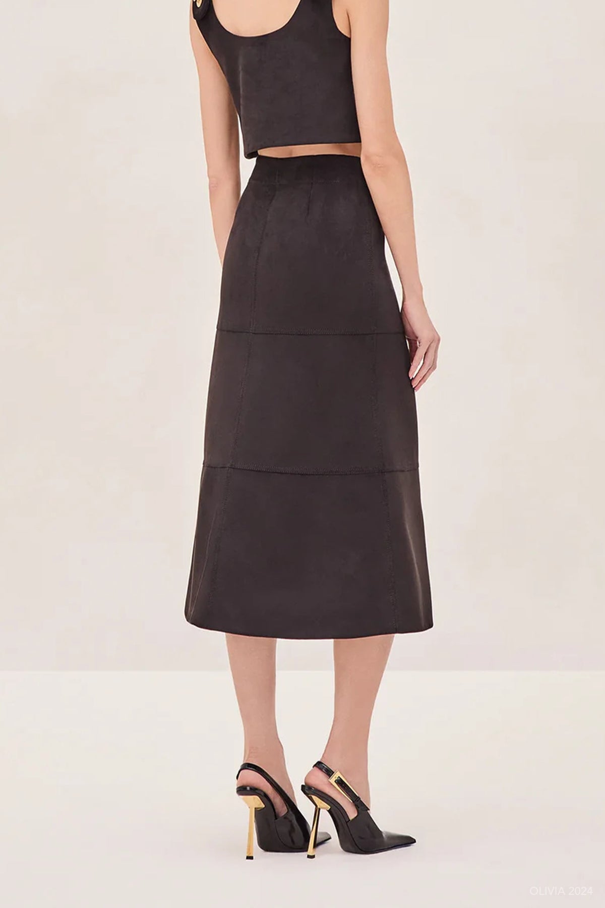 Sinead Skirt in Black - shop - olivia.com