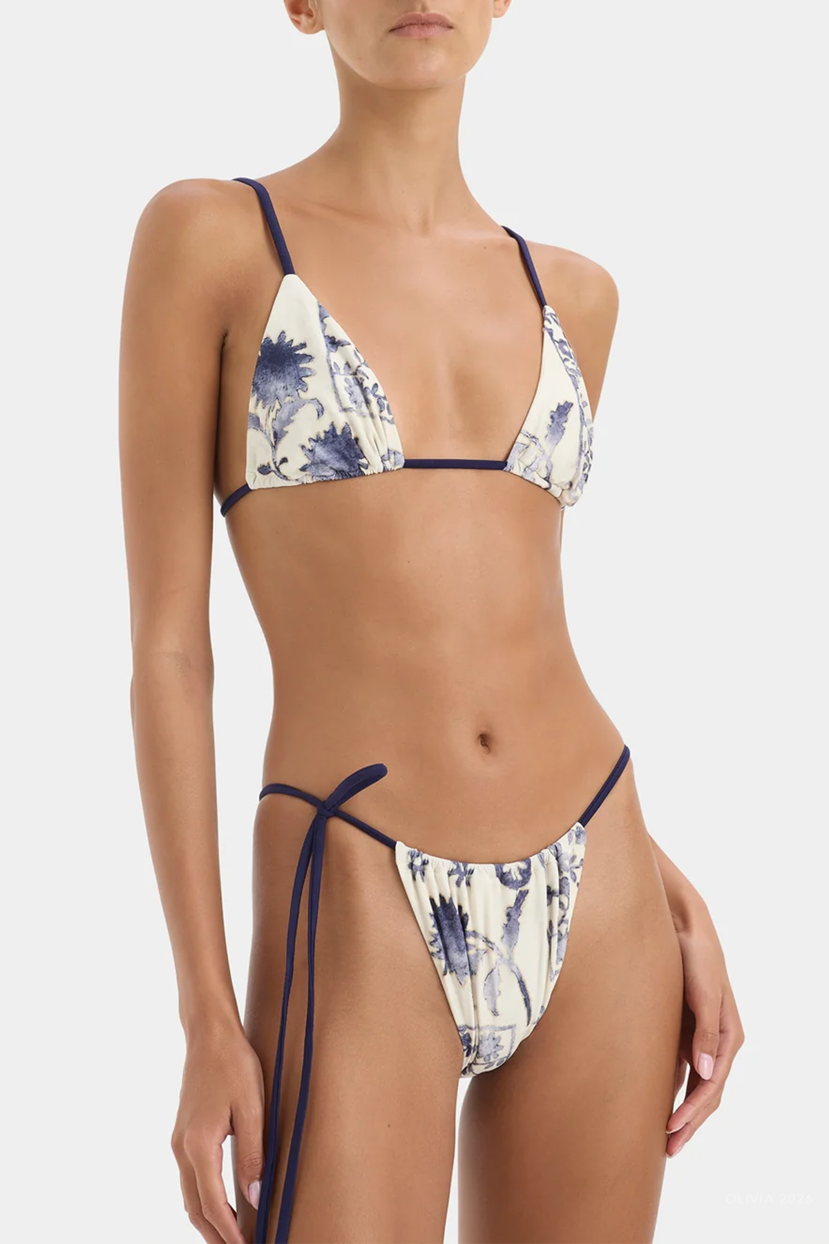 Phillipa String Triangle Top in Eira Midnight