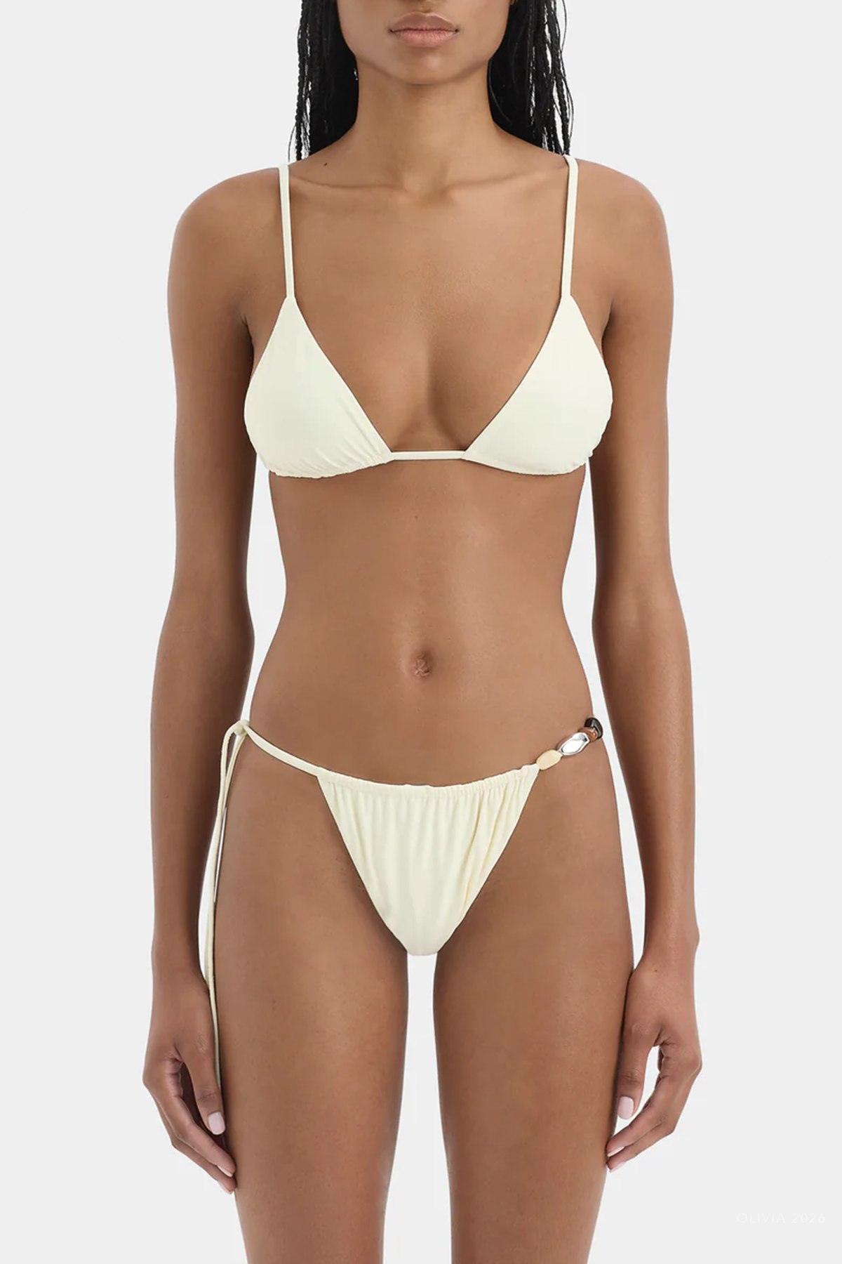 Pernille Reversible String Brief in Sommer Stripe