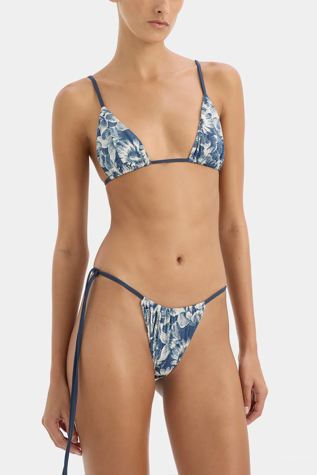 Lilia String Triangle Top in Daisy Meadow