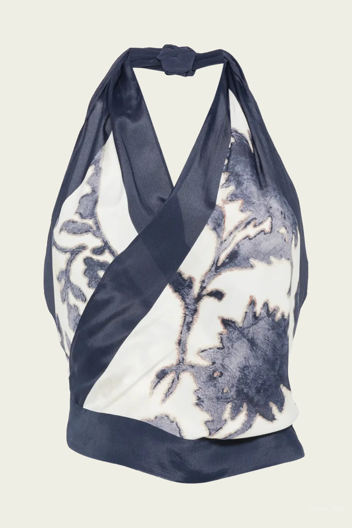 Phillipa Halter Scarf Top in Eira Midnight