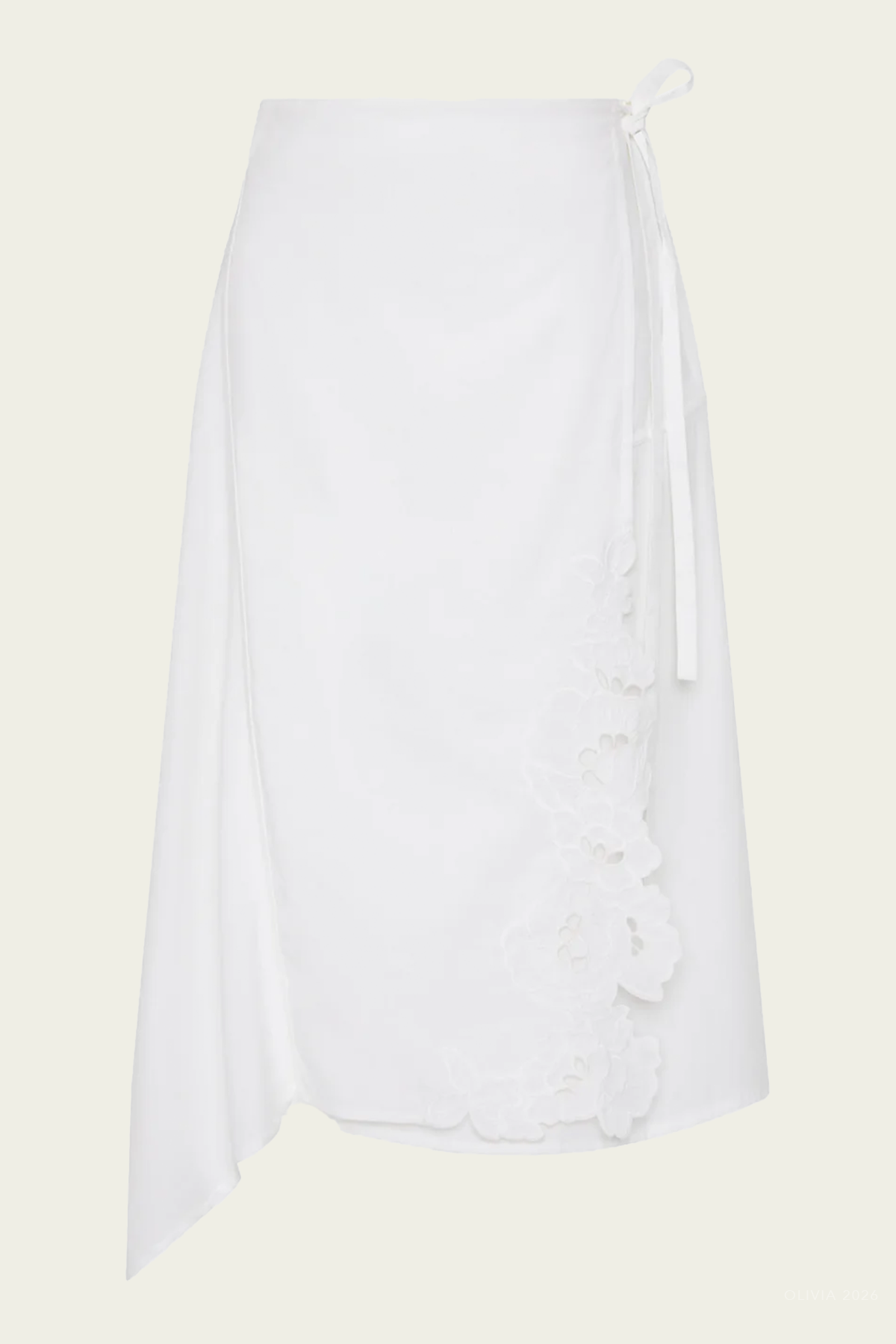 Klara Midi Skirt in Ivory