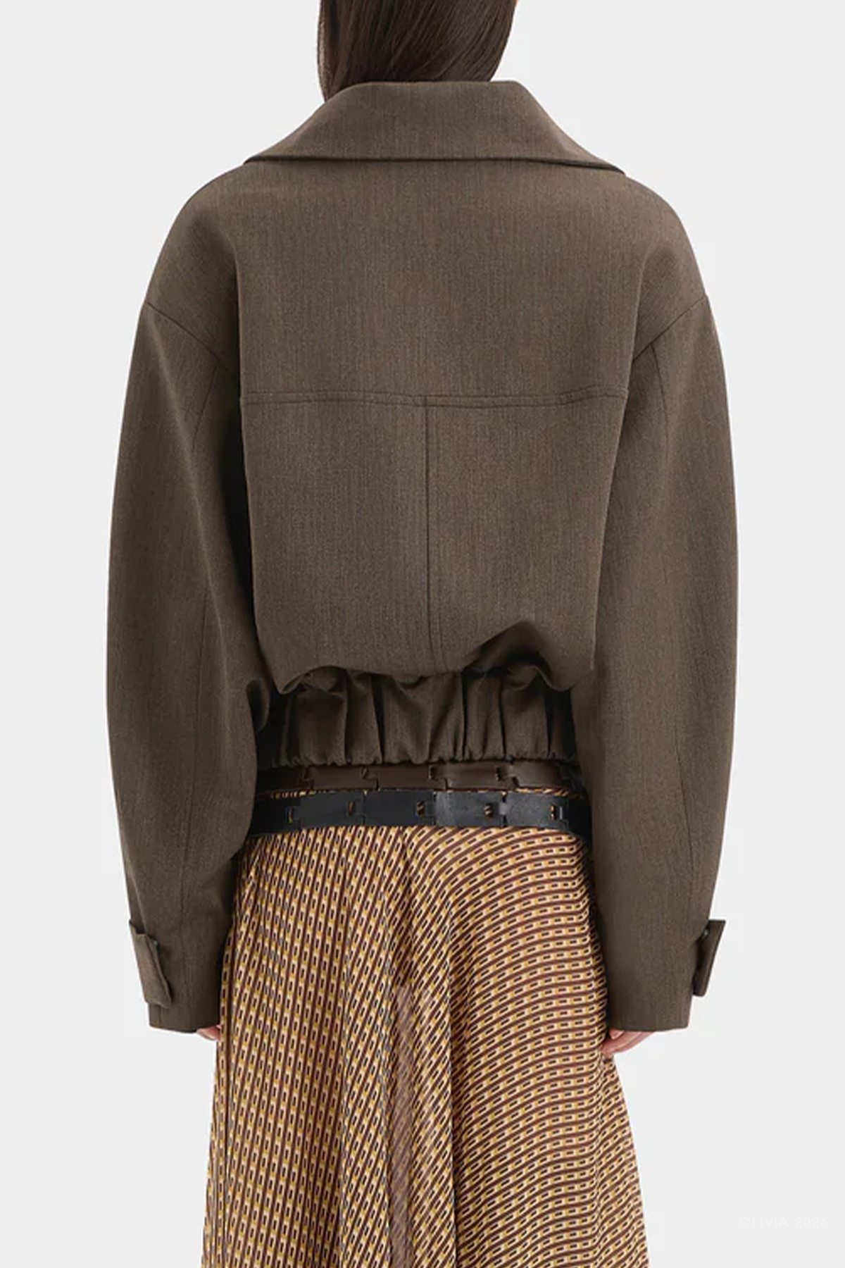 Henrik Bomber Jacket in Chocolate Marle