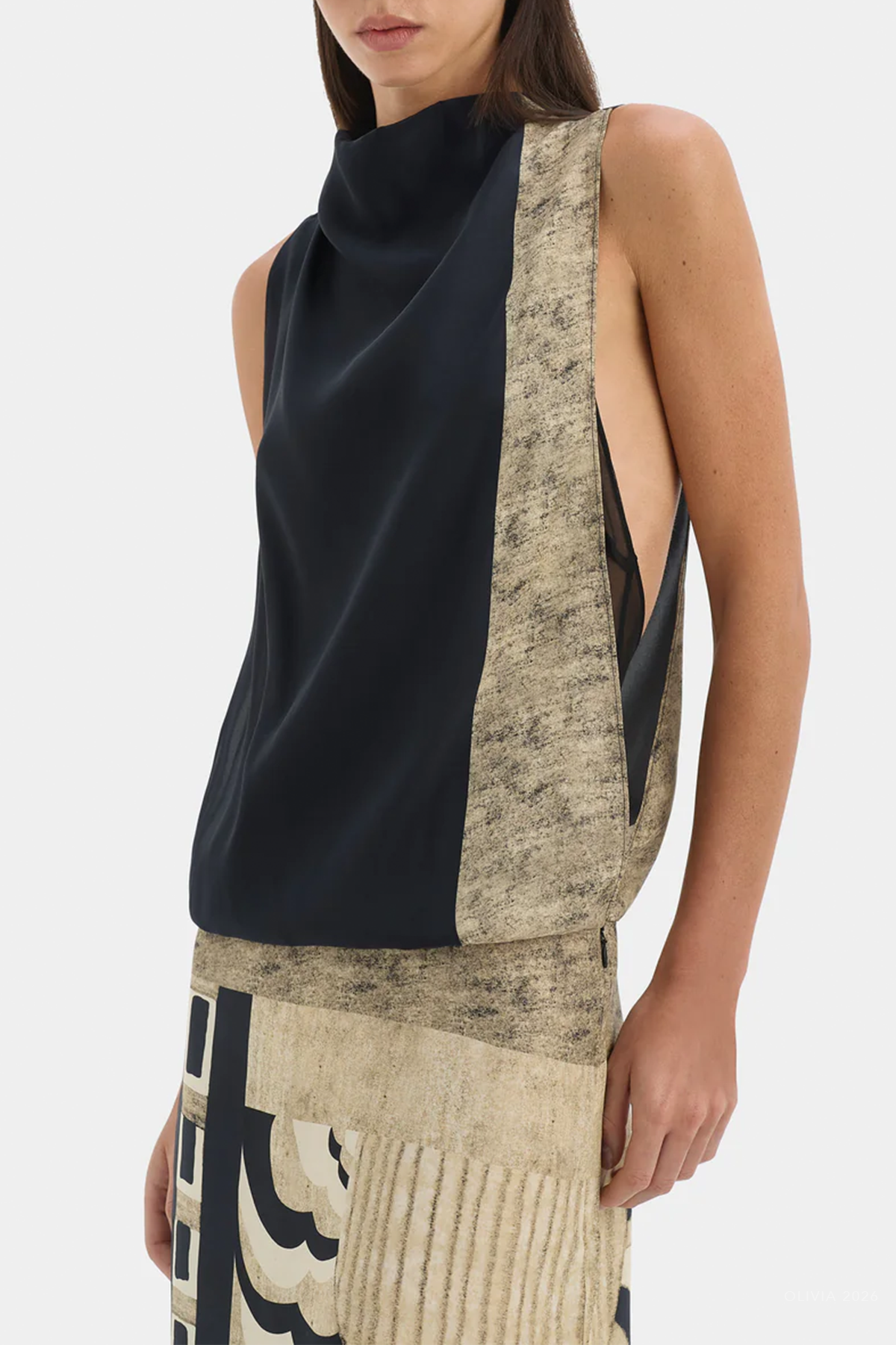 Sona Maxi Dress in Geo Scape