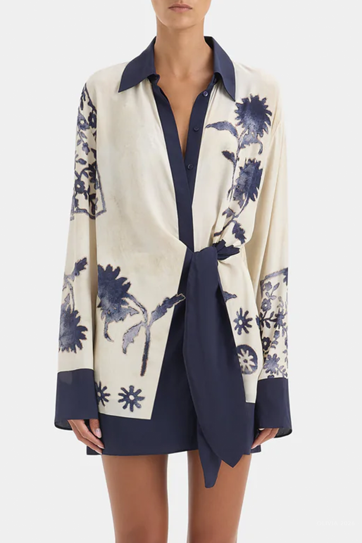 Phillipa Shirt Dress in Eira Midnight