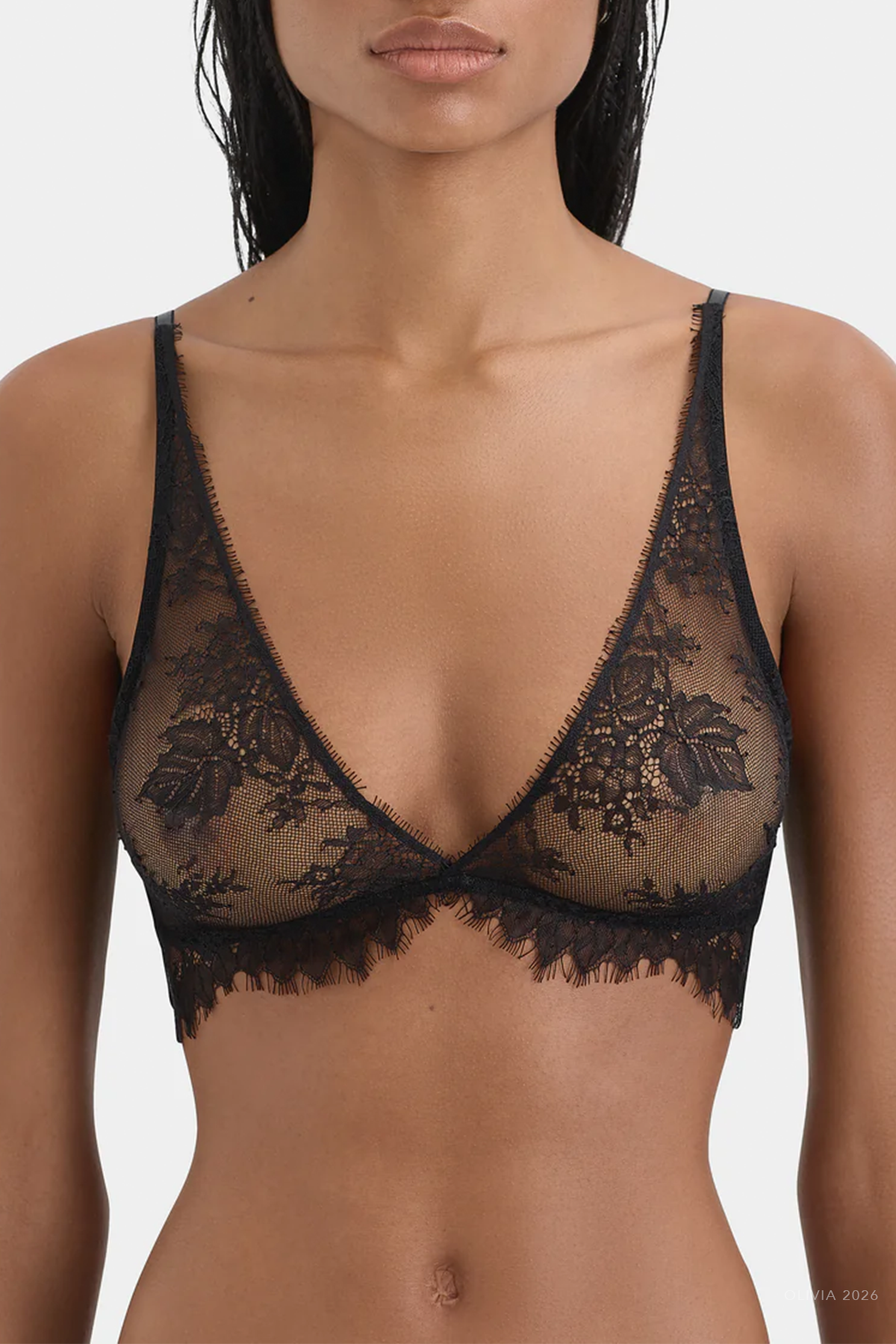 Ingrid Lace Bralette in Black