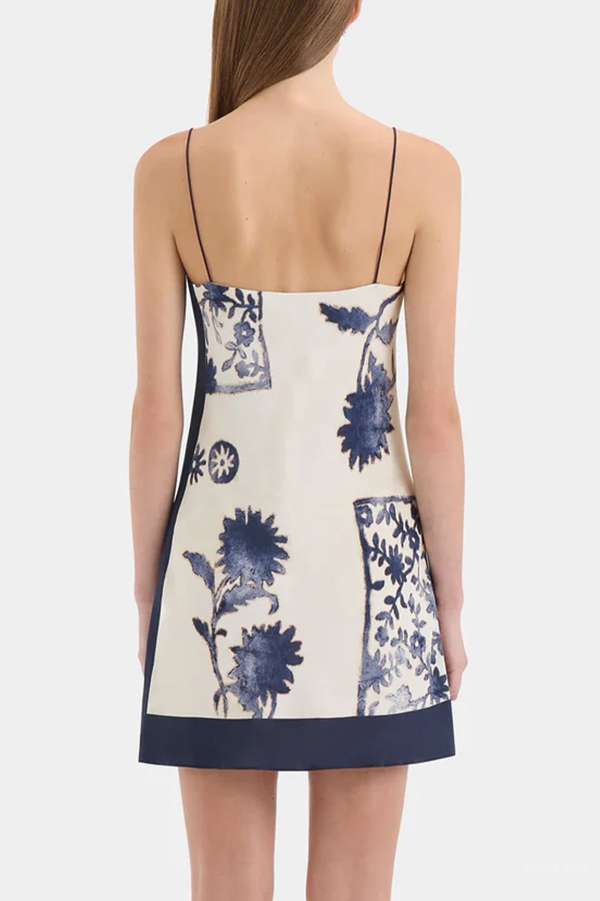 Phillipa Slip Mini Dress in Eira Midnight