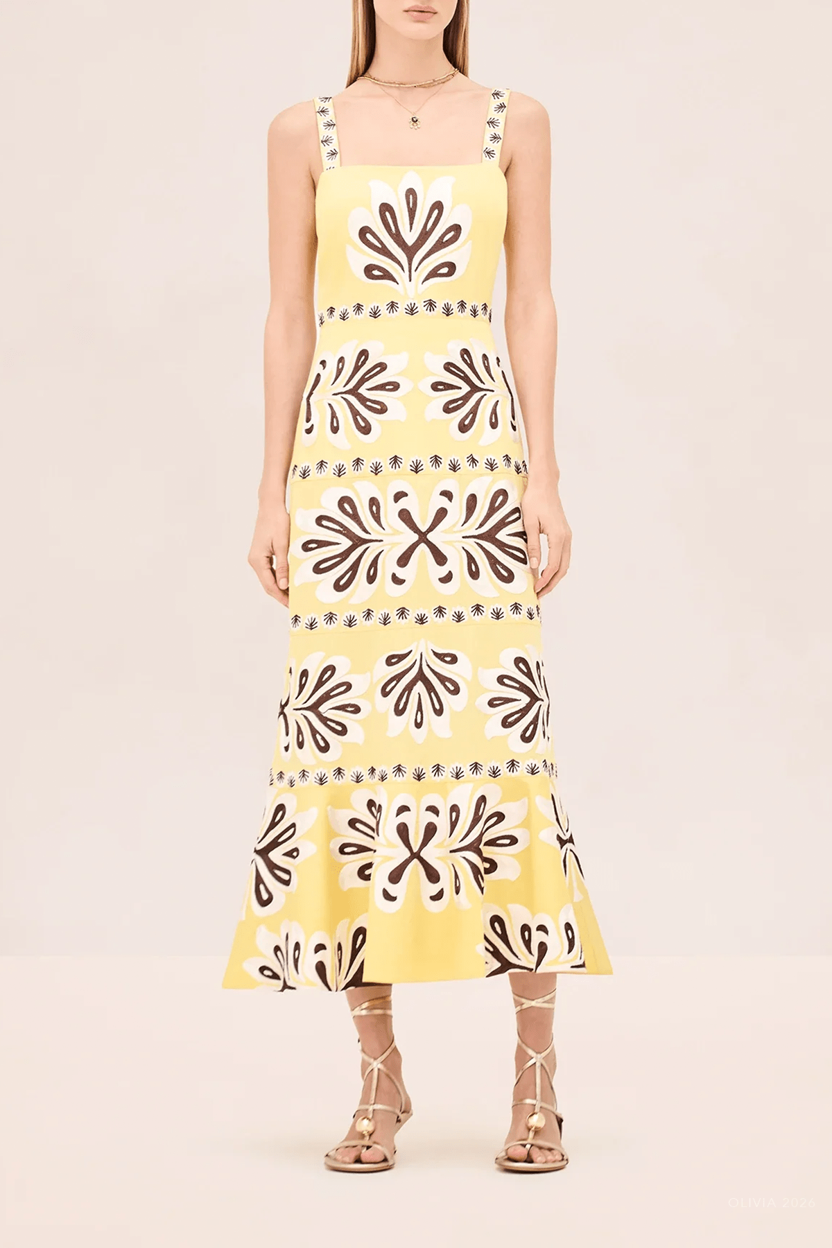 Sirena Dress in Sunlit Bloom - shop - olivia.com