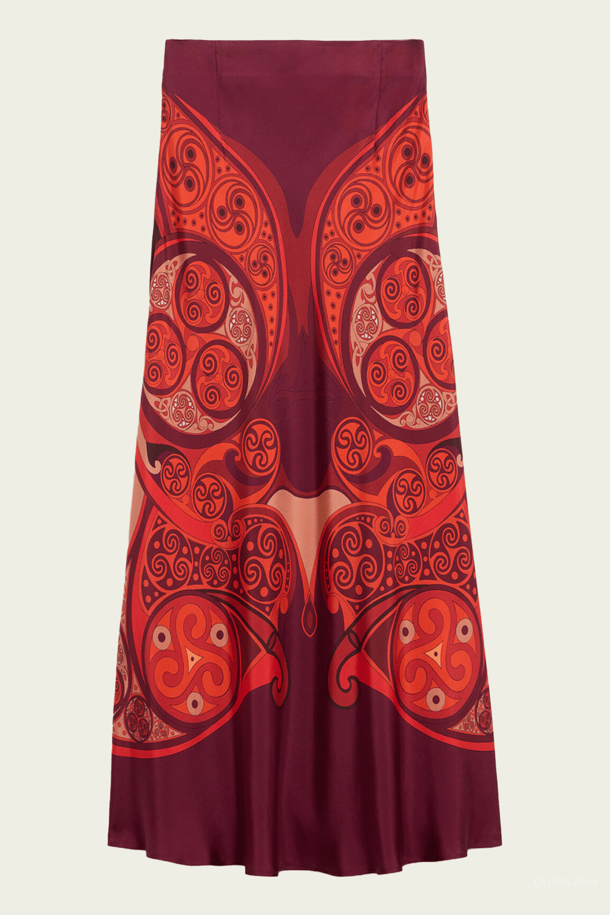 Sleek Skirt in Alchemy Placee - shop-olivia.com