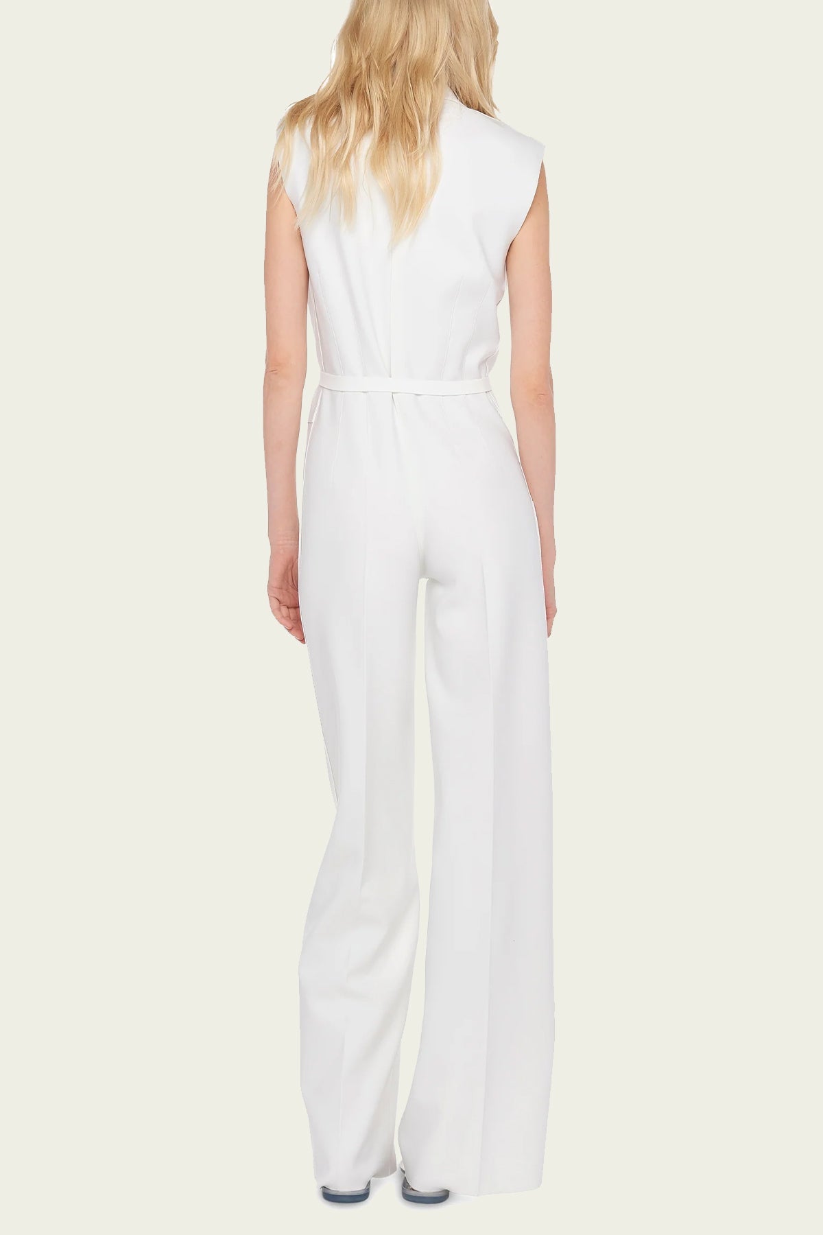 White jumpsuit straight leg new arrivals