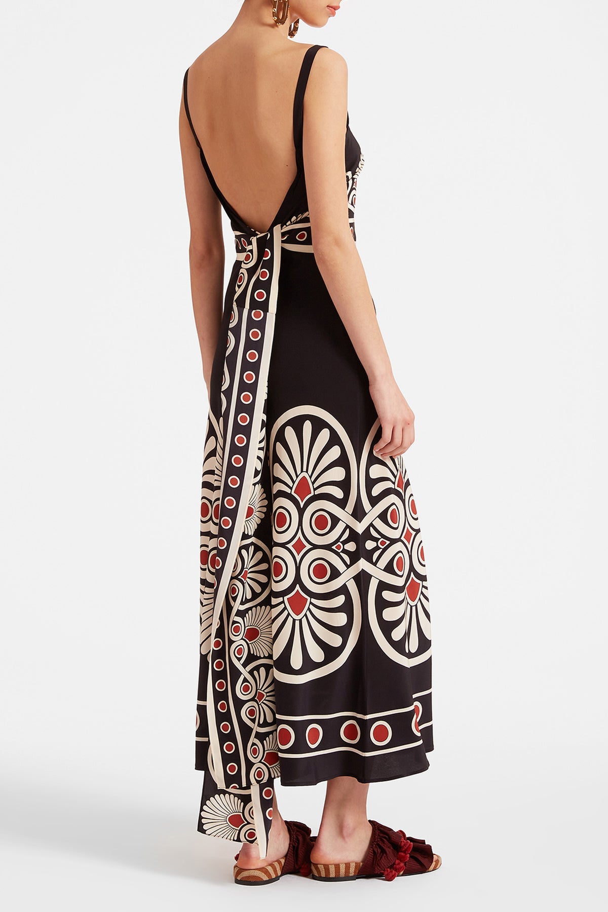 Slip - Around Dress in Medallion Placée Black - shop - olivia.com