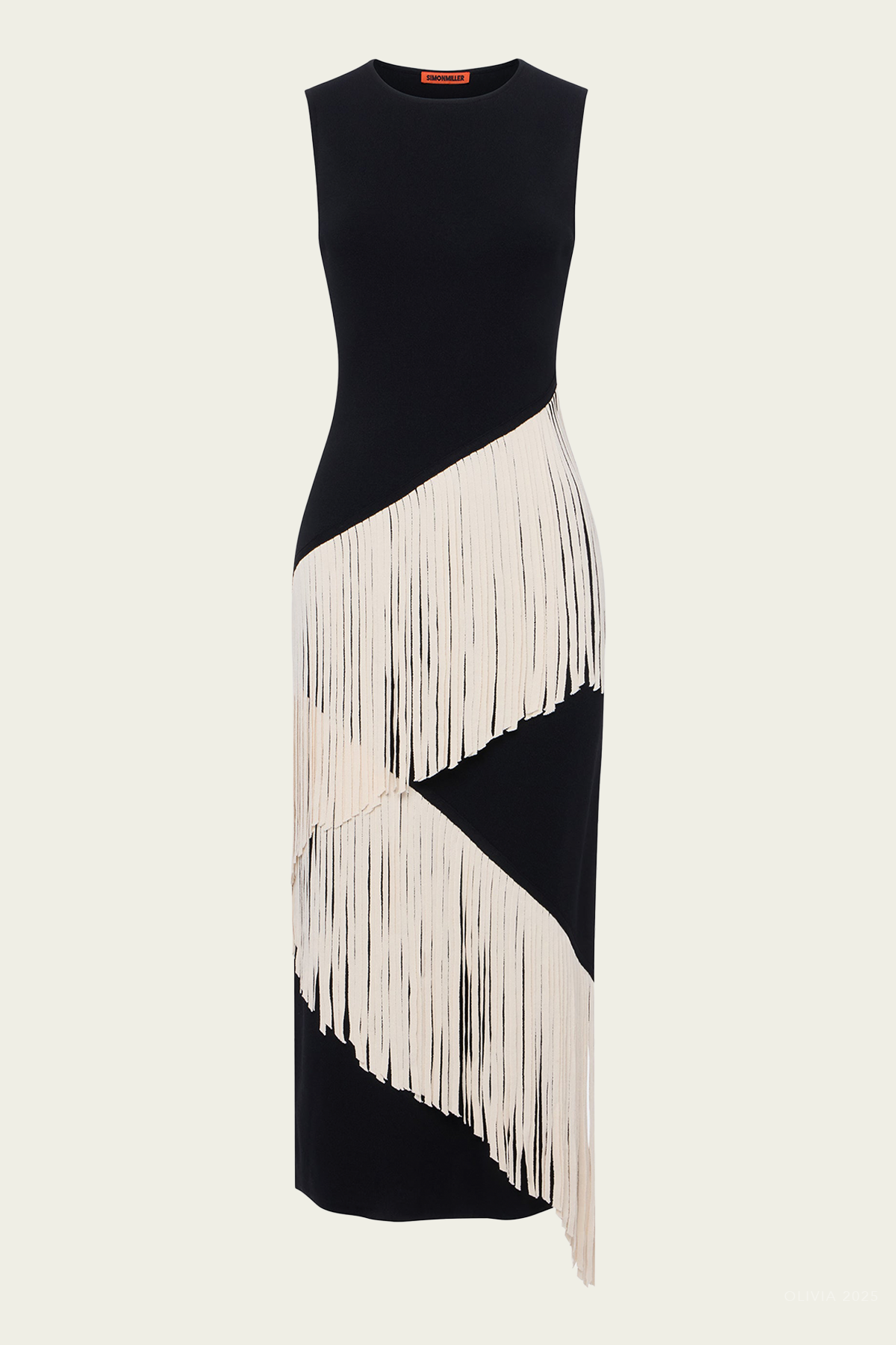 Spiral Knit Dress in Black Macadamia