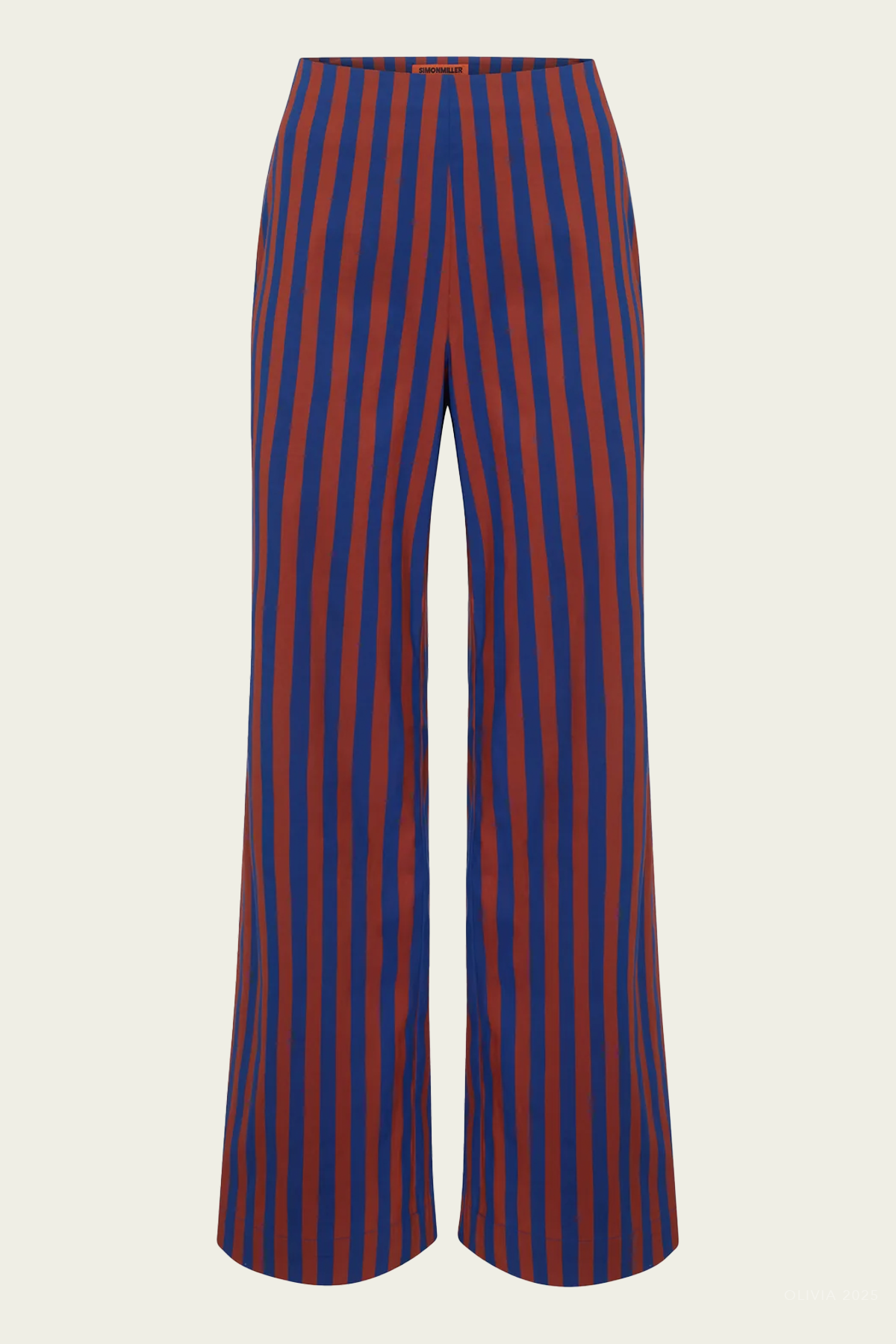 Pia Poplin Pant in Navy Henna