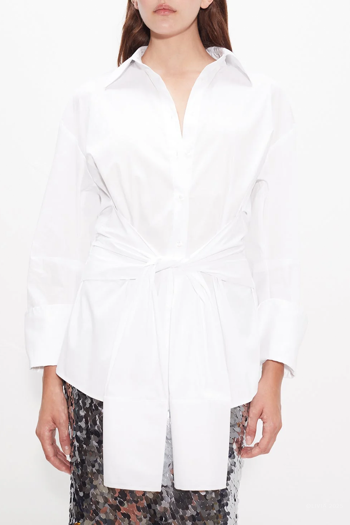 Inna Poplin Shirt in Macadamia